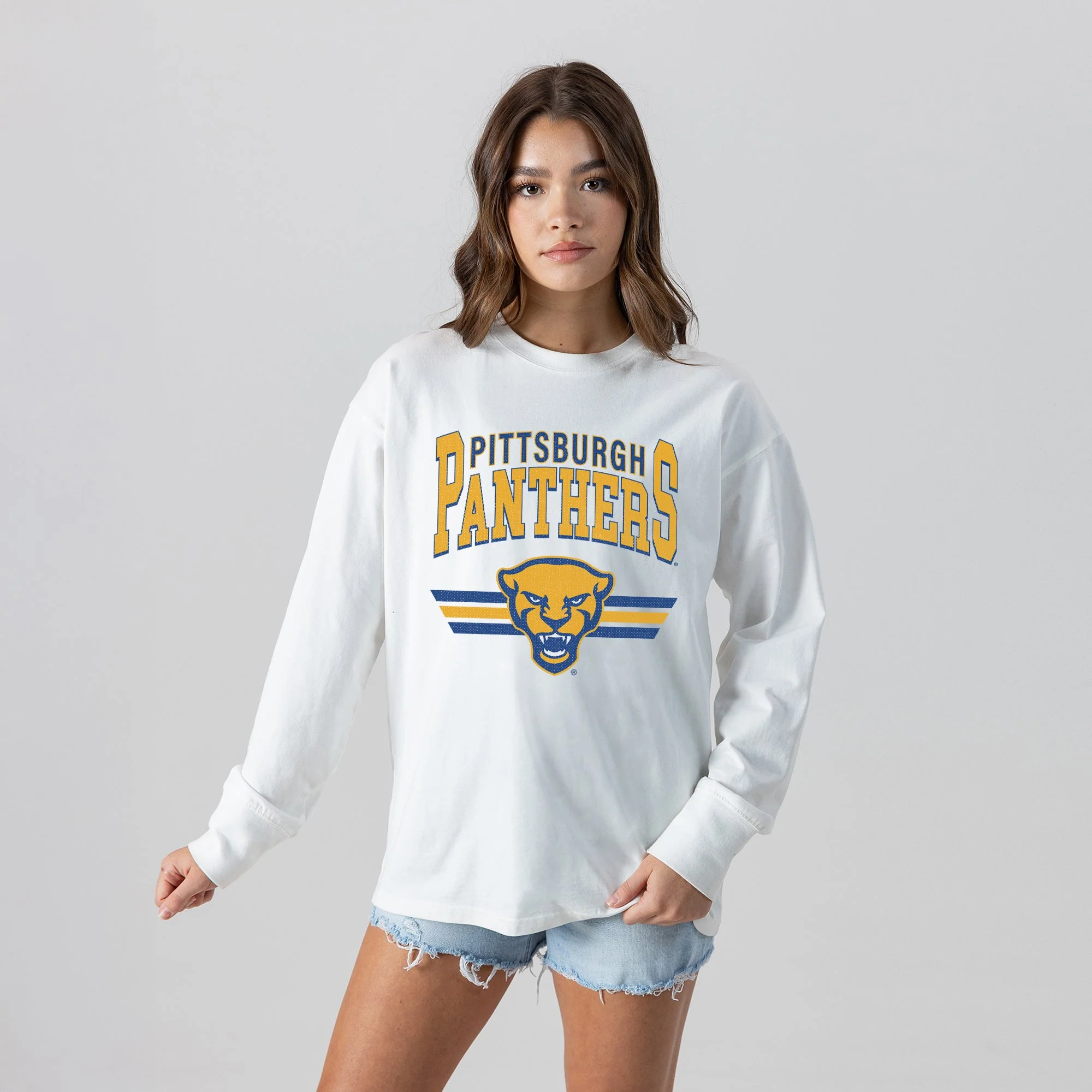 PITTSBURGH PANTHERS SWIFT STRIKE ESSENTIAL RELAXED FIT LONG SLEEVE TEE - Image 4