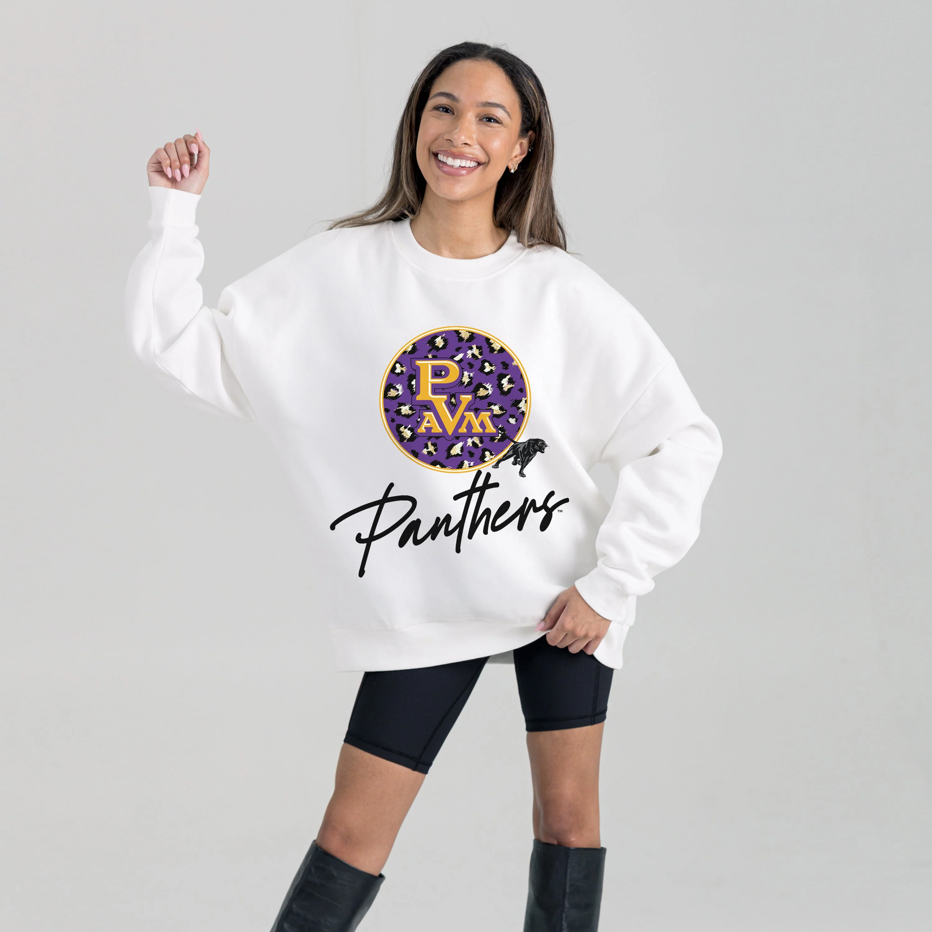 PRAIRIE VIEW A&M PANTHERS WILD BREAKTHROUGH PREMIUM FLEECE CREWNECK PULLOVER - Image 5