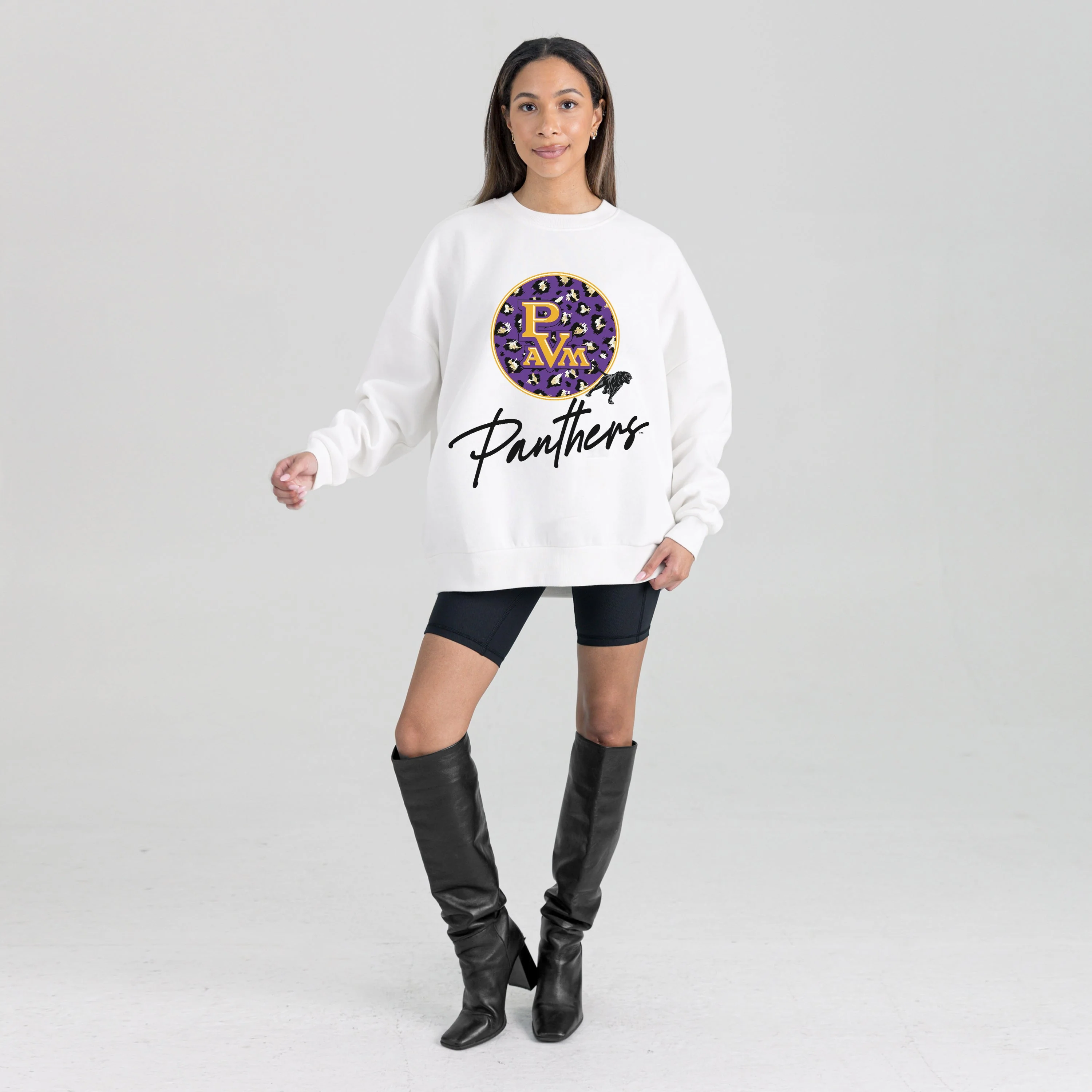 PRAIRIE VIEW A&M PANTHERS WILD BREAKTHROUGH PREMIUM FLEECE CREWNECK PULLOVER - Image 6
