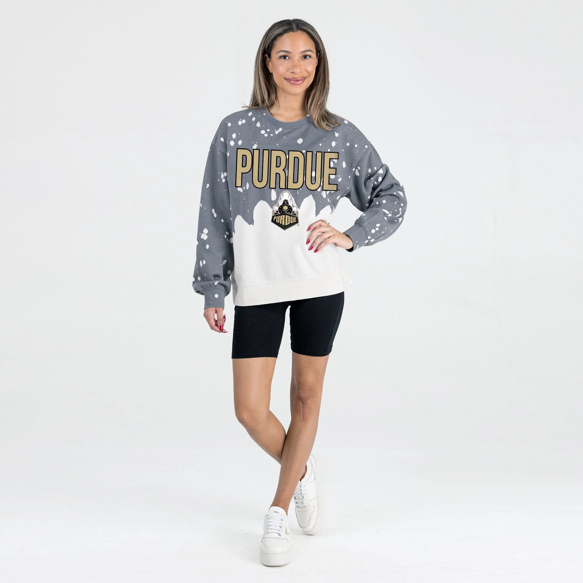PURDUE BOILERMAKERS CASUAL FAN LONG-SLEEVE FRENCH TERRY PULLOVER - Image 5
