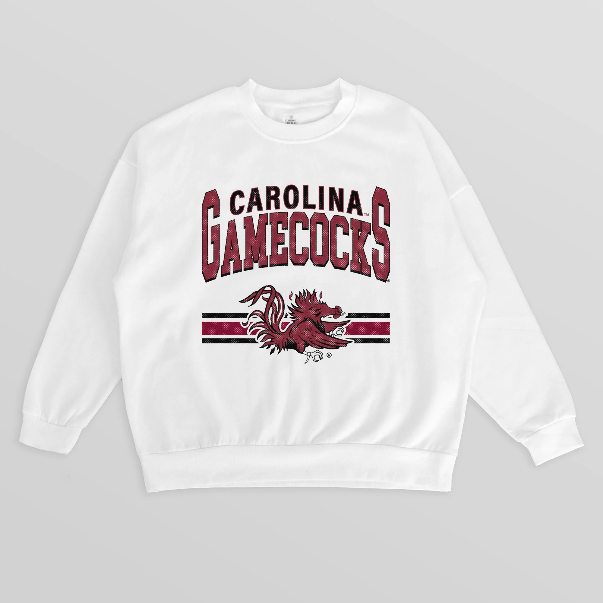 SOUTH CAROLINA GAMECOCKS SWIFT STRIKE PREMIUM FLEECE DROP SHOULDER CREWNECK PULLOVER