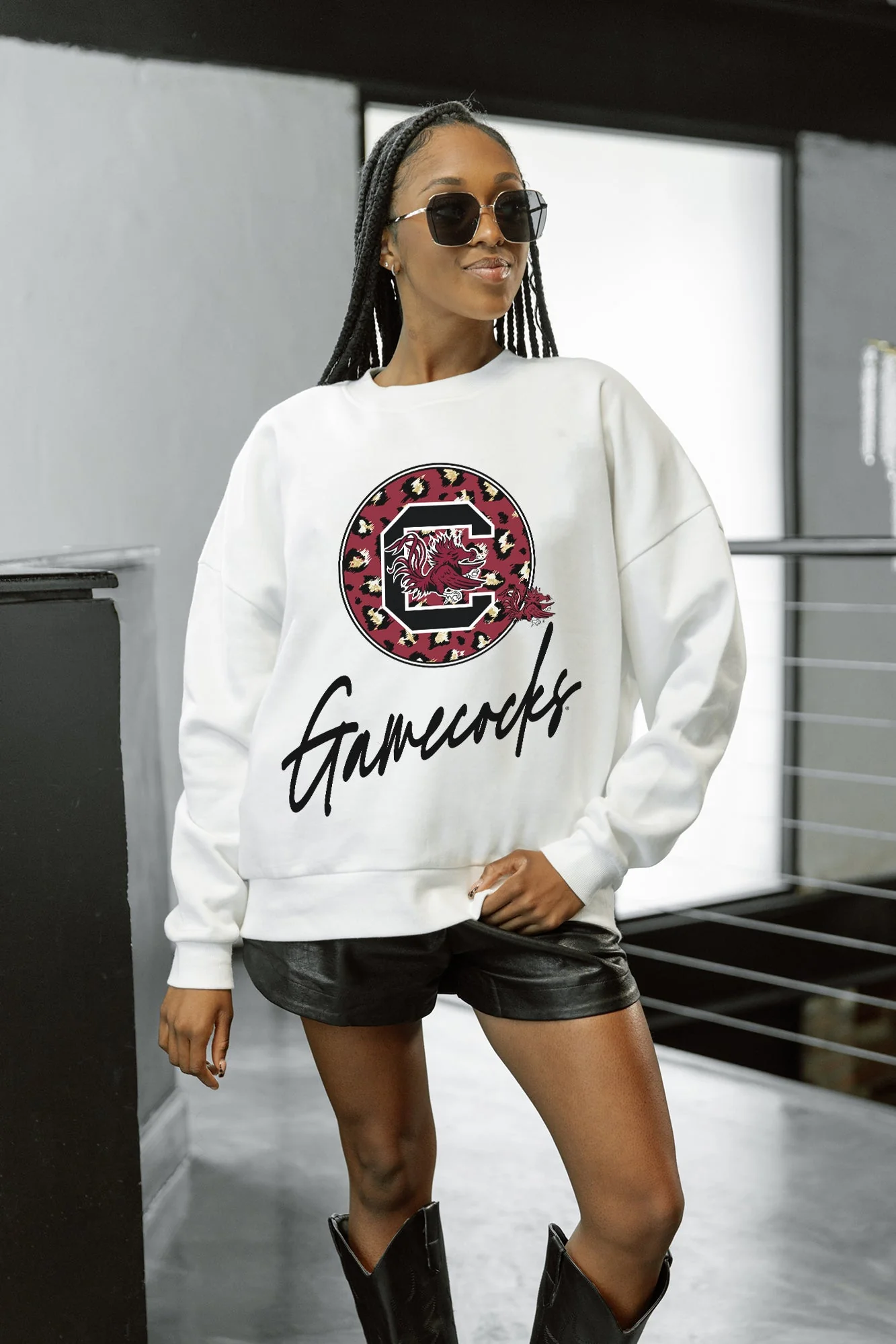 SOUTH CAROLINA GAMECOCKS WILD BREAKTHROUGH PREMIUM FLEECE CREWNECK PULLOVER - Image 3