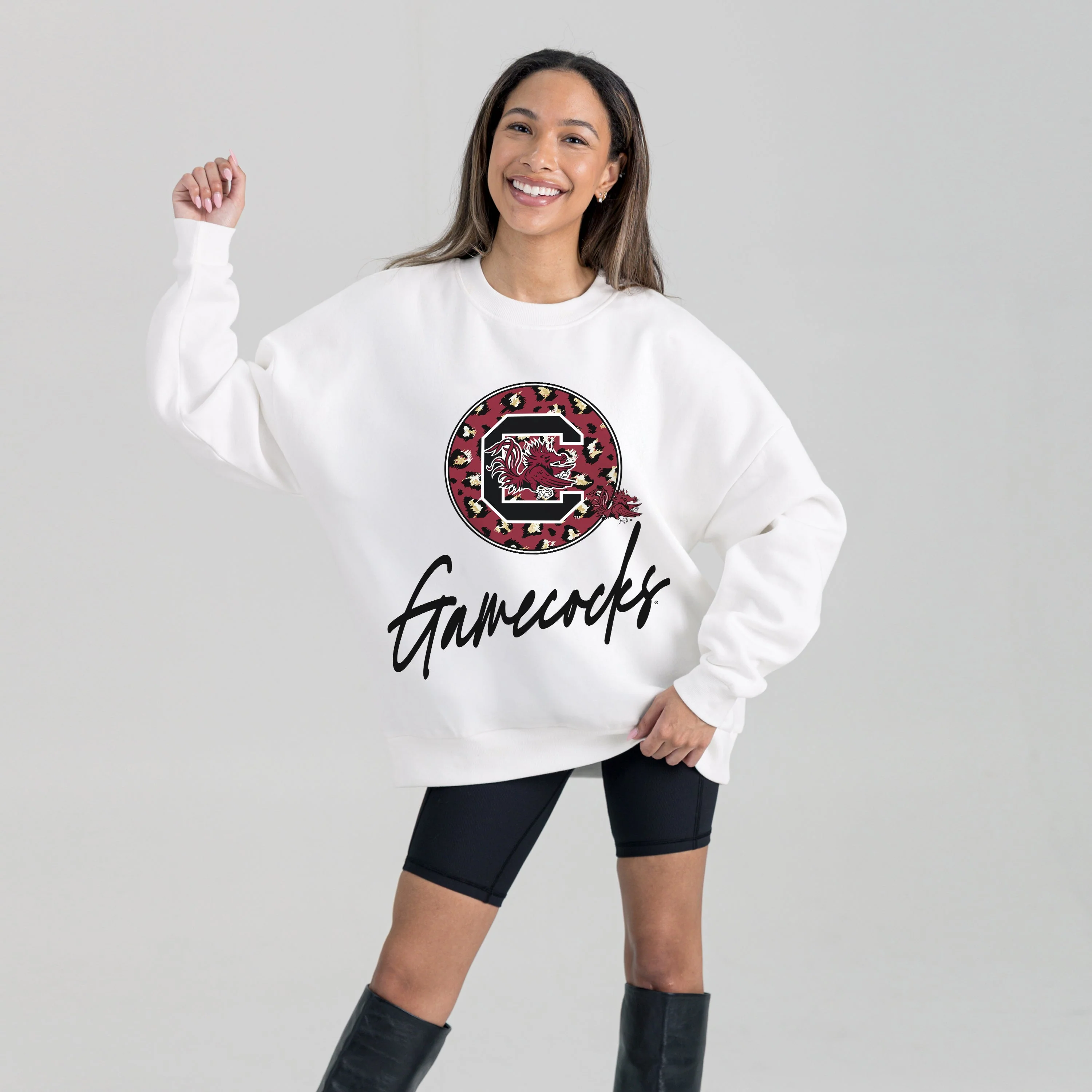 SOUTH CAROLINA GAMECOCKS WILD BREAKTHROUGH PREMIUM FLEECE CREWNECK PULLOVER - Image 5