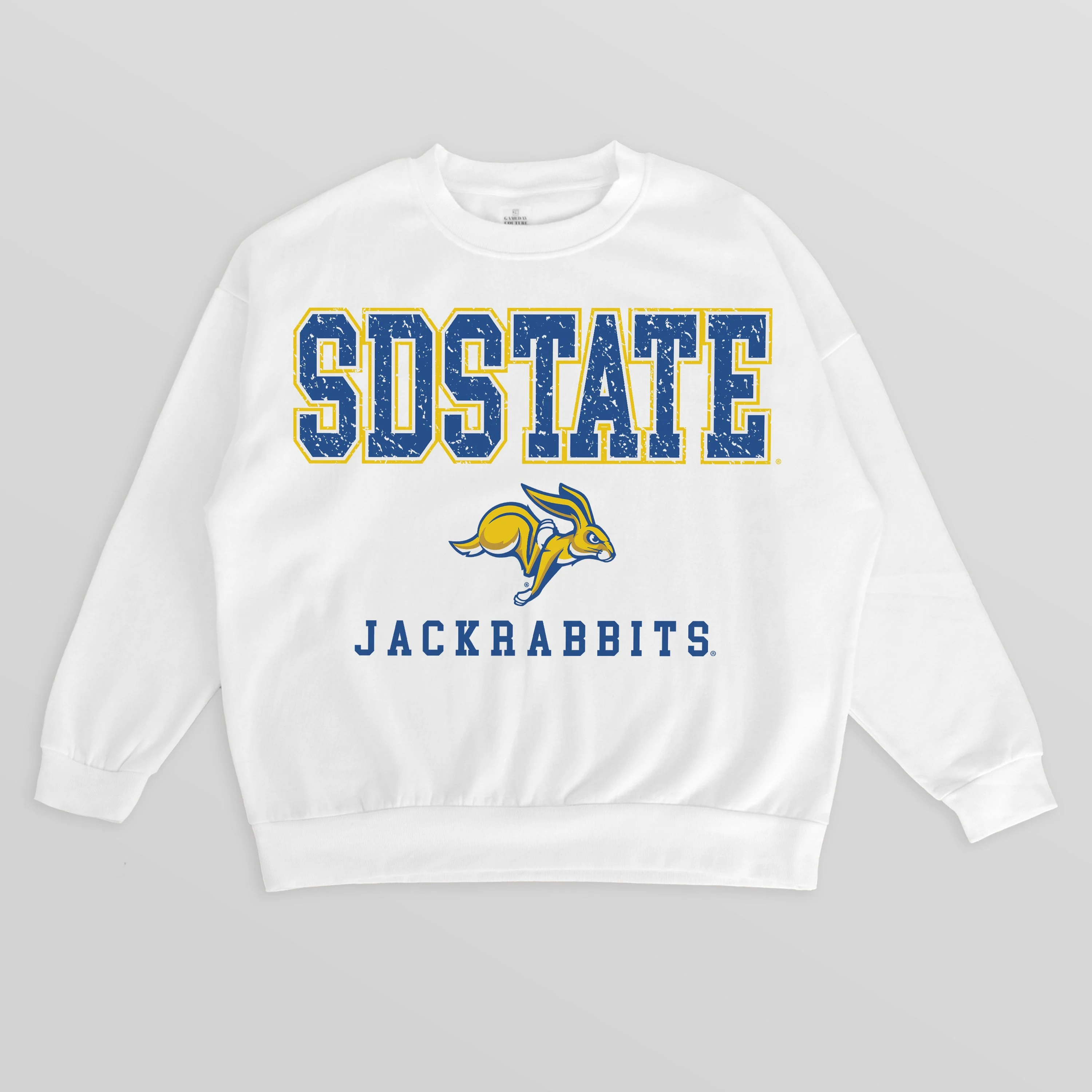SOUTH DAKOTA STATE JACKRABBITS FREESTYLE PREMIUM FLEECE CREWNECK PULLOVER - Image 6