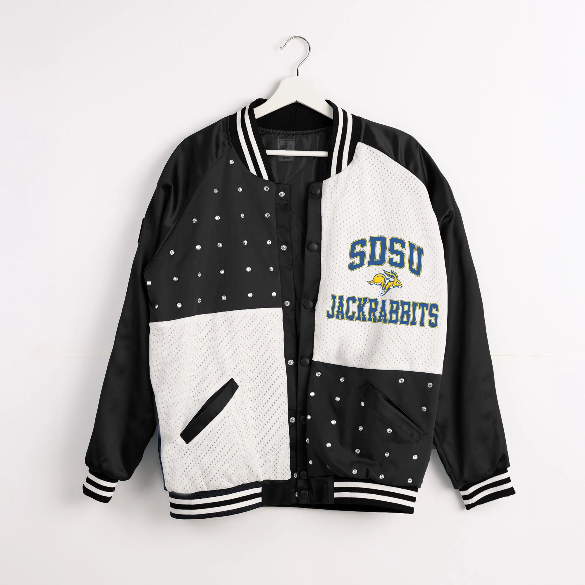 SOUTH DAKOTA STATE JACKRABBITS REFINED RIVALRY THROWBACK VARSITY BOMBER JACKET - Image 8