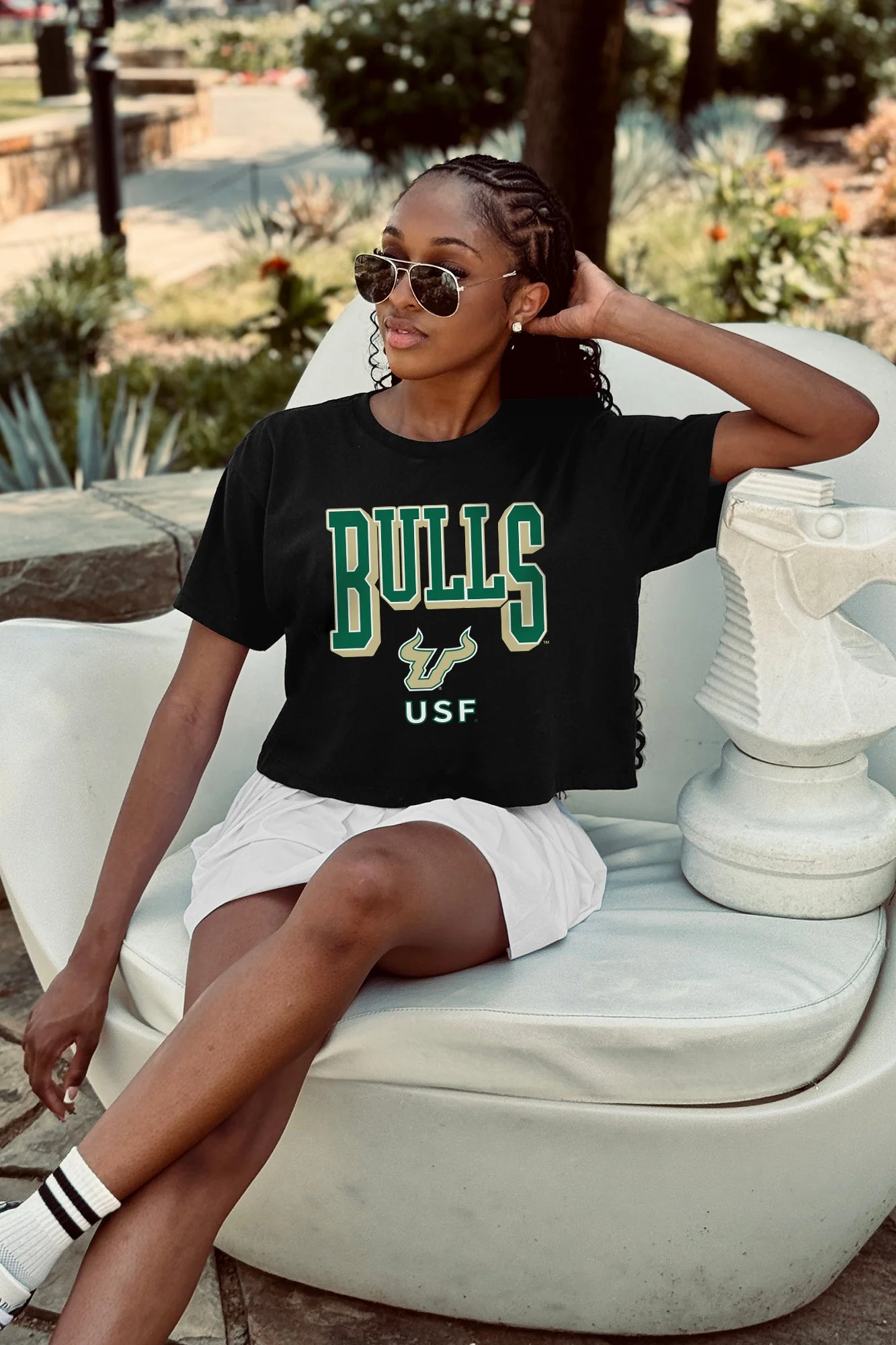 SOUTH FLORIDA BULLS PURE VICTORY CLASSIC CROP TEE - Image 3