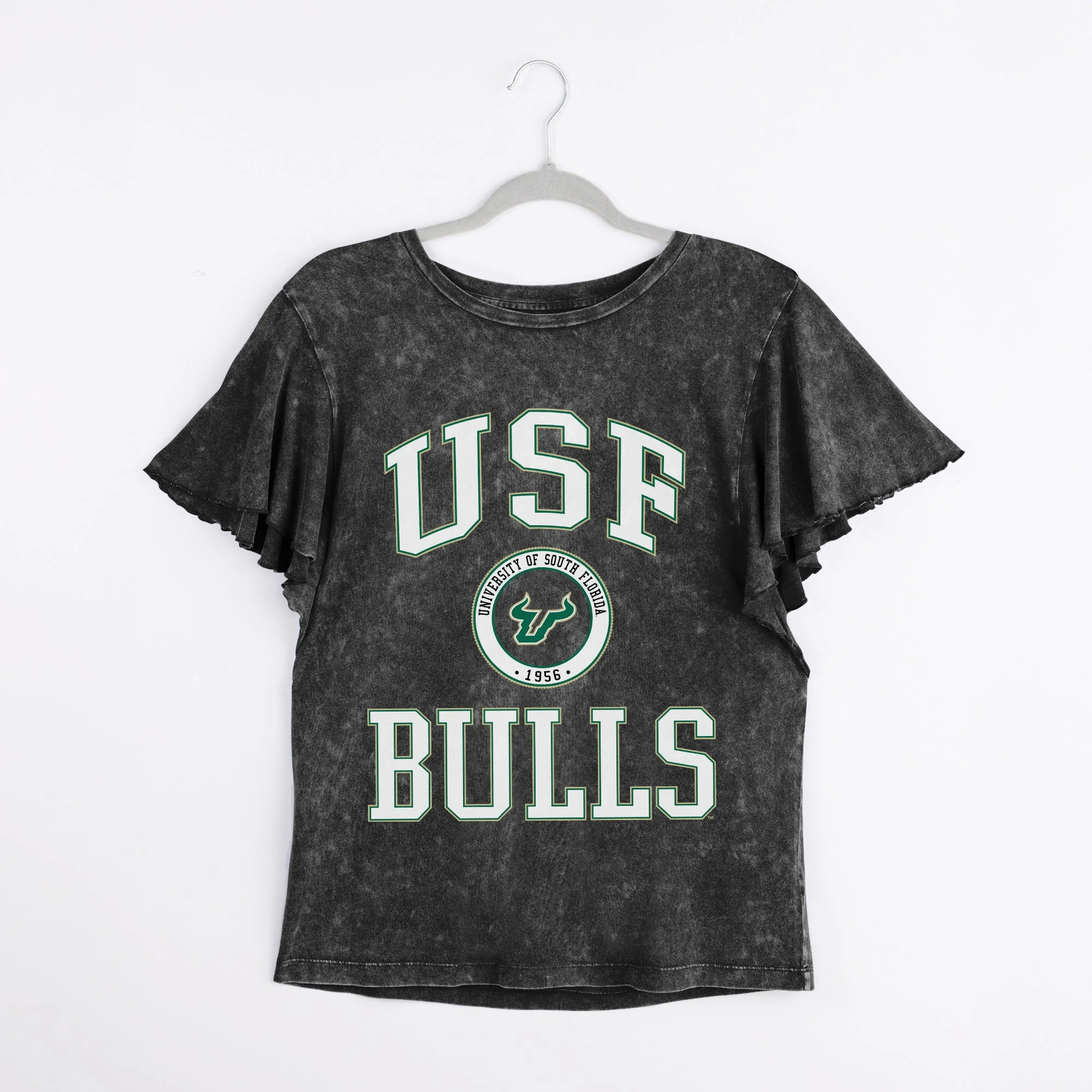 SOUTH FLORIDA BULLS VICTORY MODE FLUTTER SLEEVE TEE IN BLACK - Image 8
