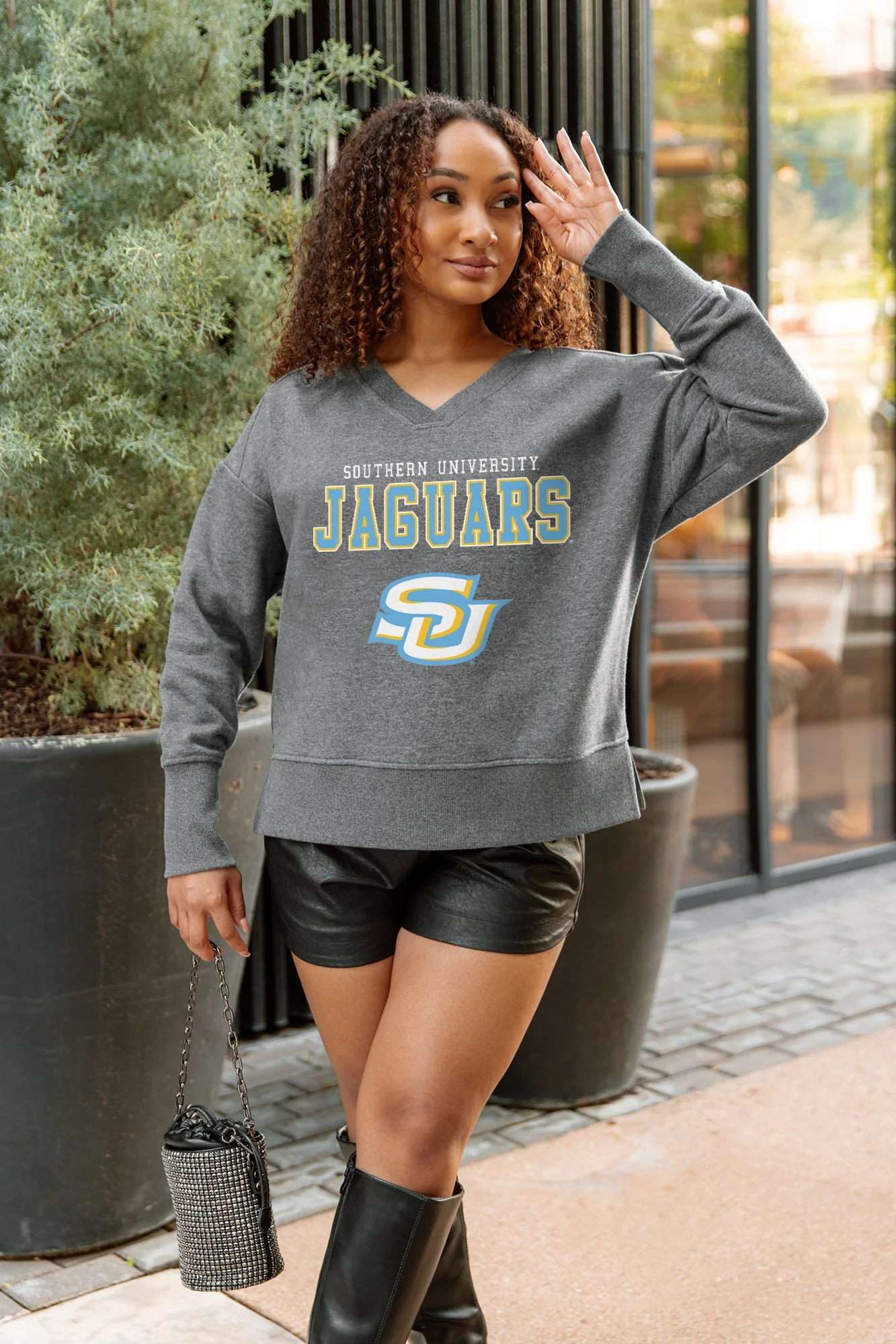 SOUTHERN JAGUARS MOST WANTED CLASSIC FRENCH TERRY PULLOVER - Image 5