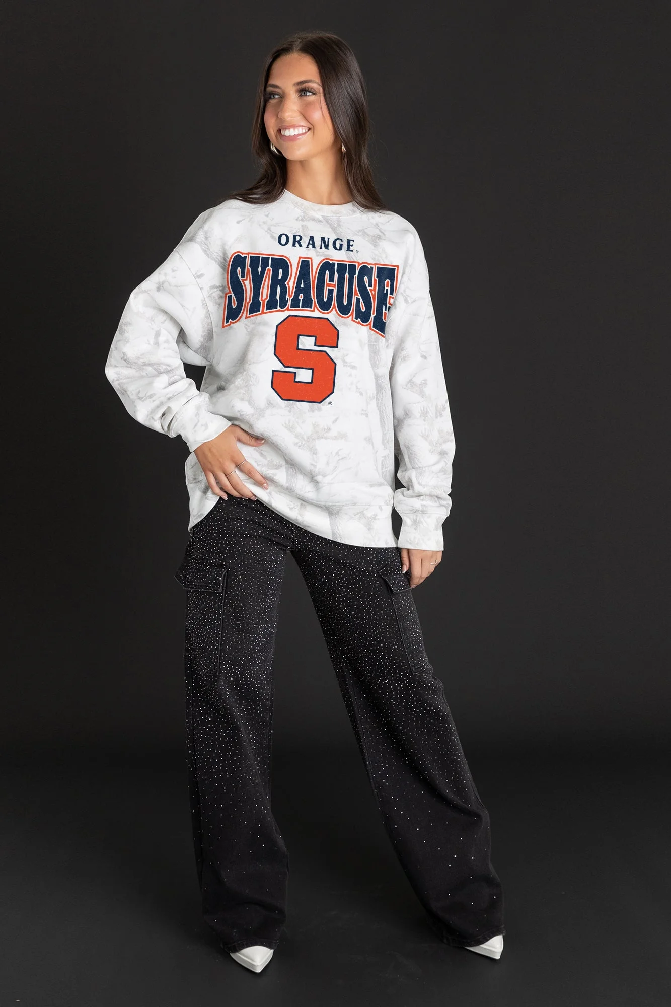 SYRACUSE ORANGE RALLY READY PREMIUM DROP SHOULDER CAMO PULLOVER - Image 4