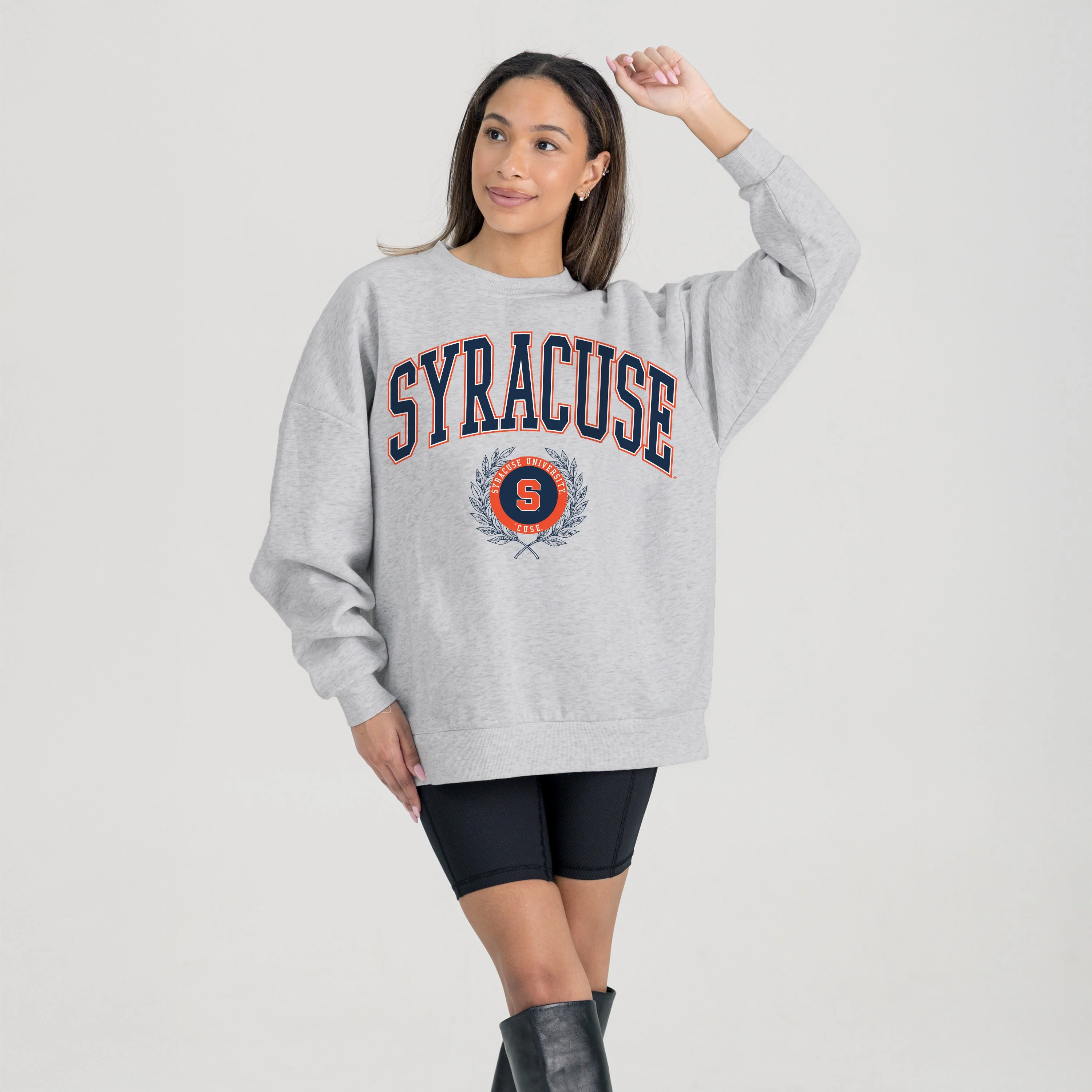 SYRACUSE ORANGE TRADITION REFINED PREMIUM FLEECE CREWNECK PULLOVER - Image 6