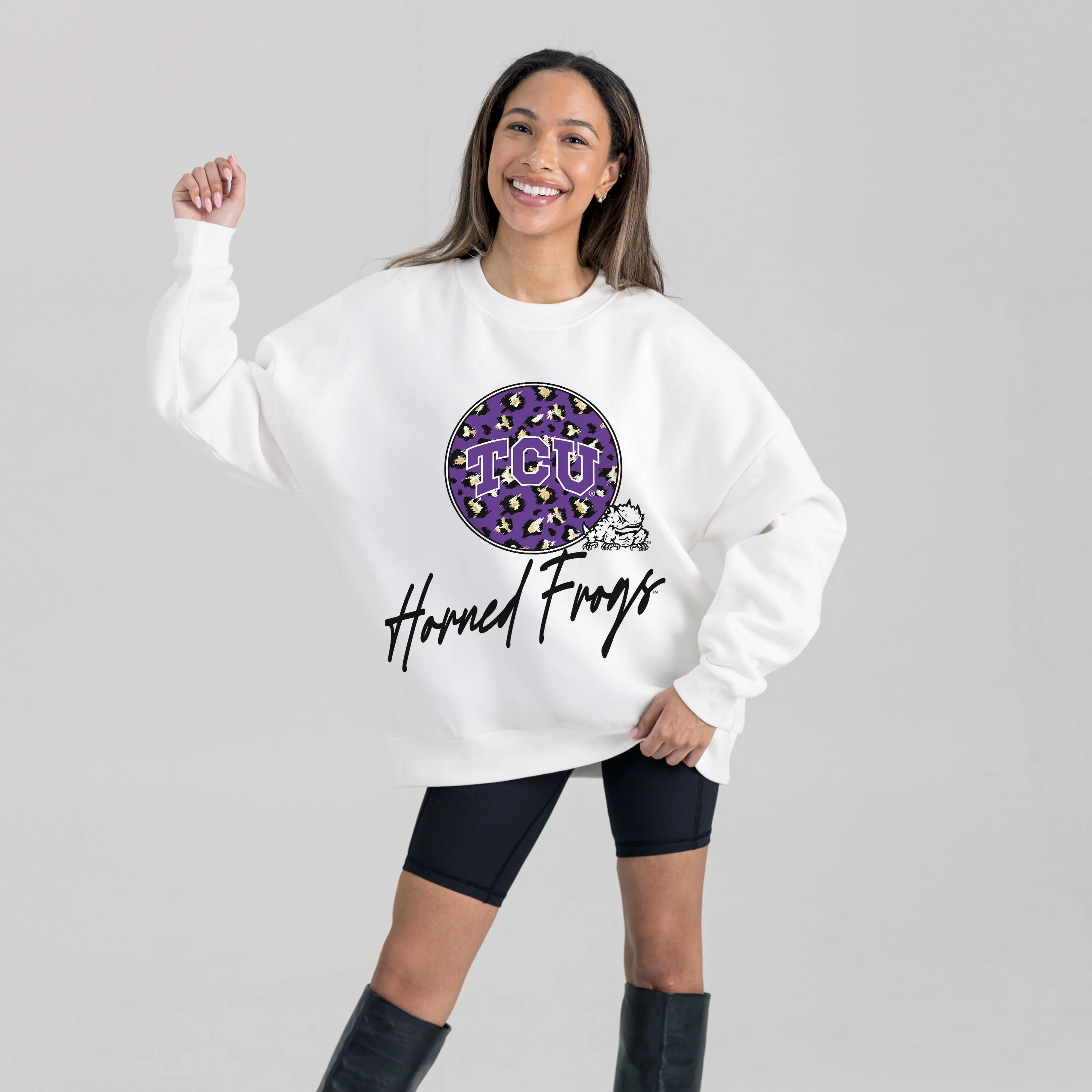 TCU HORNED FROGS WILD BREAKTHROUGH PREMIUM FLEECE CREWNECK PULLOVER - Image 5
