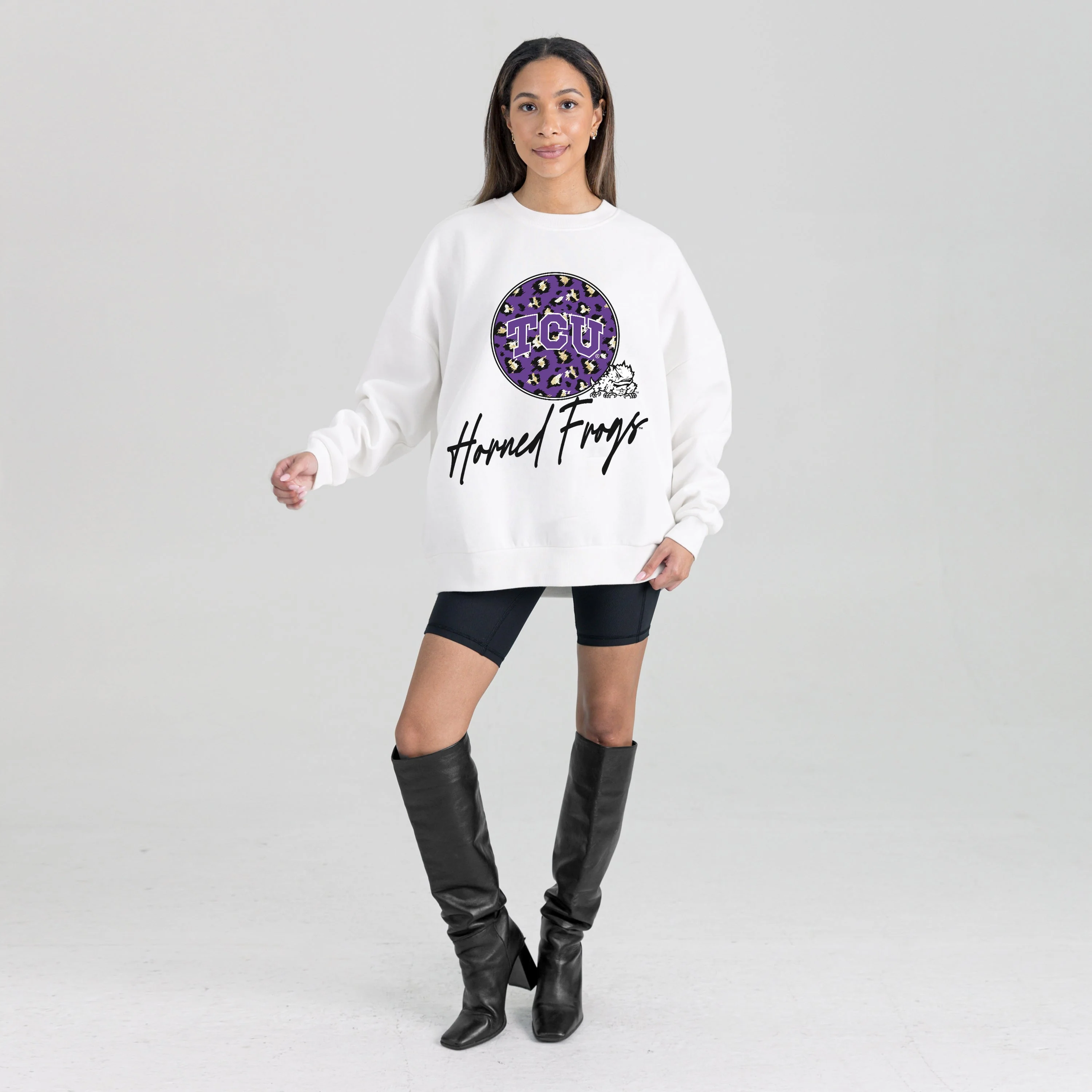TCU HORNED FROGS WILD BREAKTHROUGH PREMIUM FLEECE CREWNECK PULLOVER - Image 6