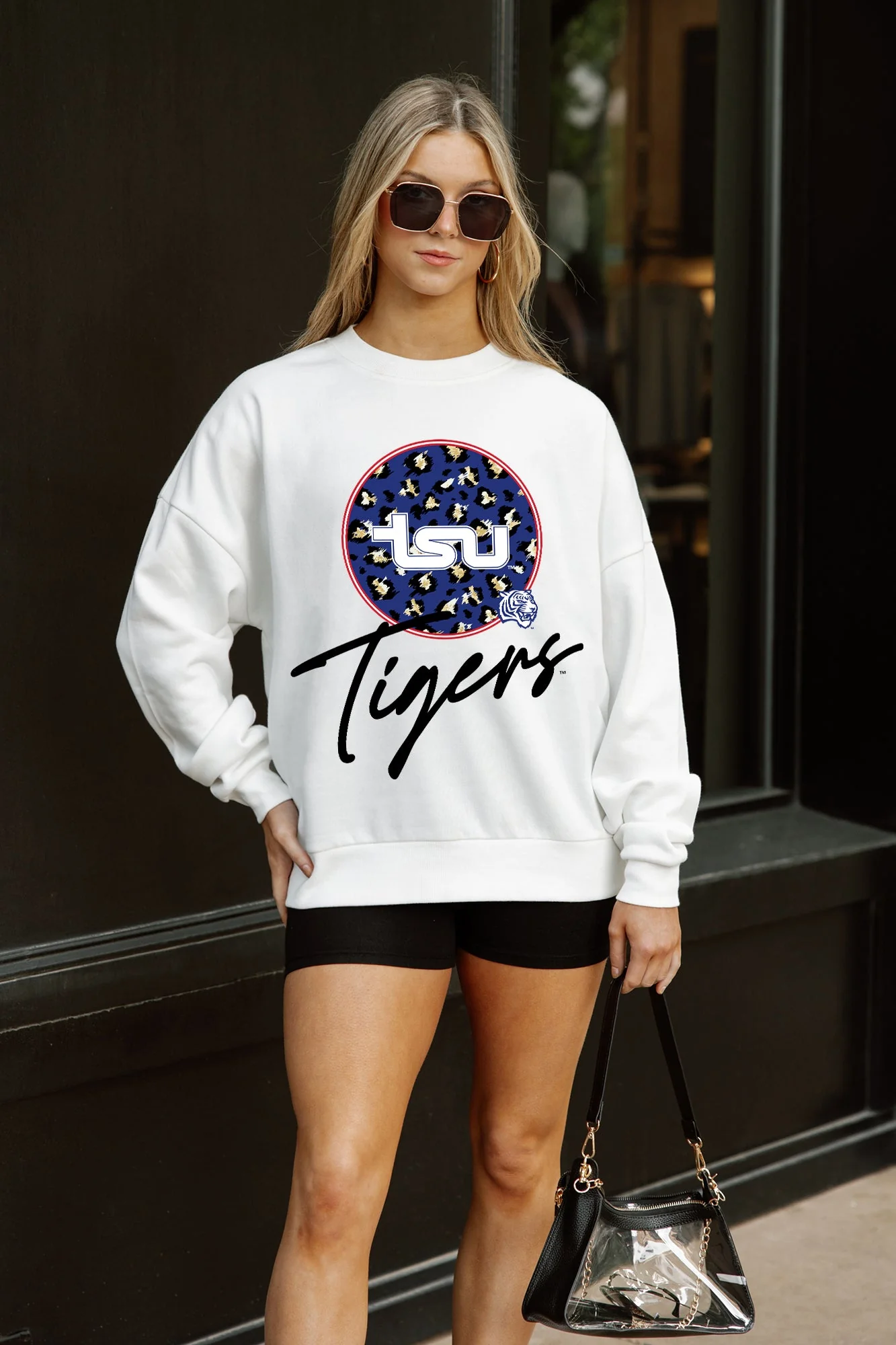 TENNESSEE STATE TIGERS WILD BREAKTHROUGH PREMIUM FLEECE CREWNECK PULLOVER