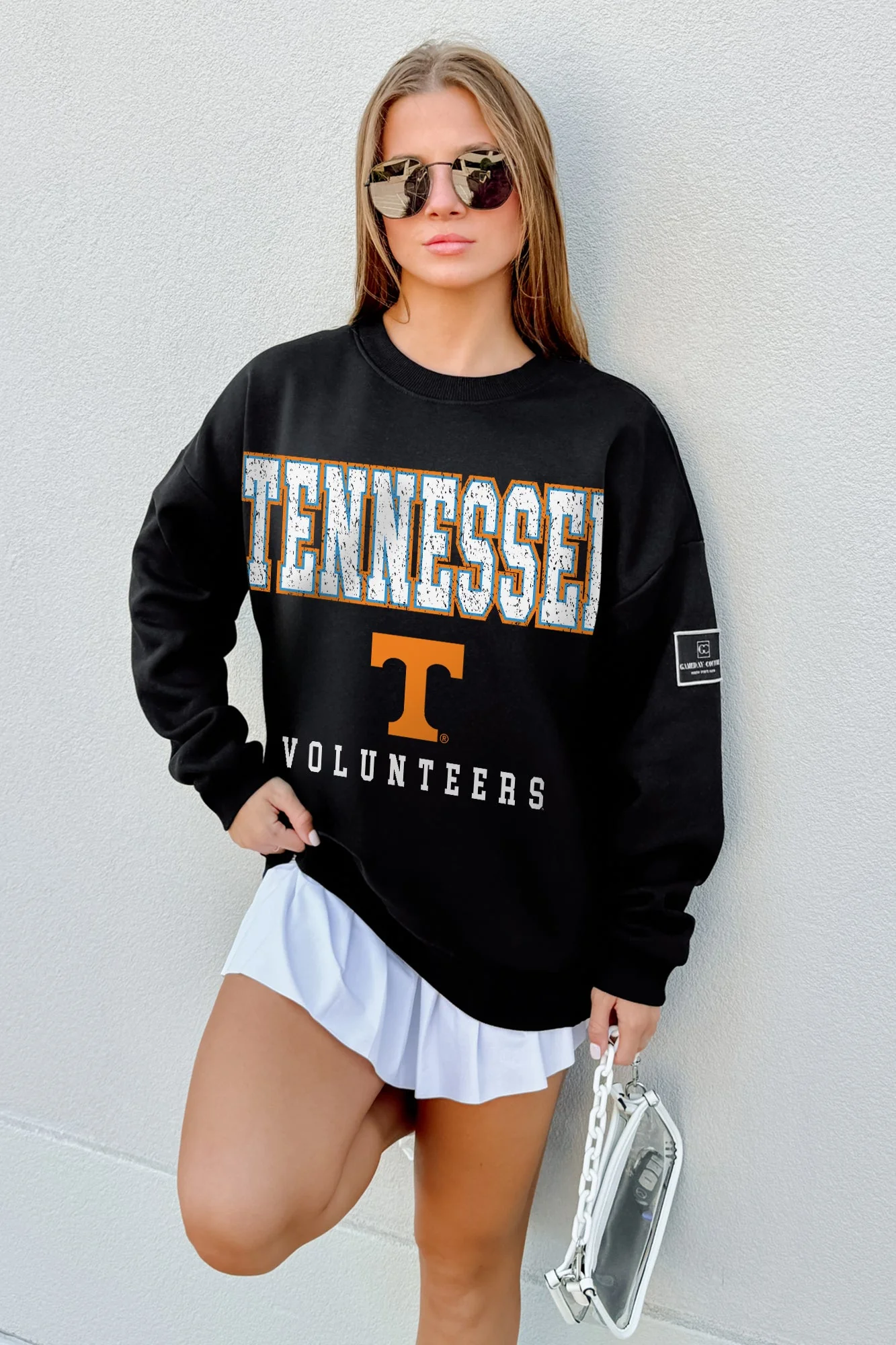 TENNESSEE VOLUNTEERS LEVEL UP BLACK LABEL PREMIUM FLEECE CREW SWEATSHIRT - Image 3