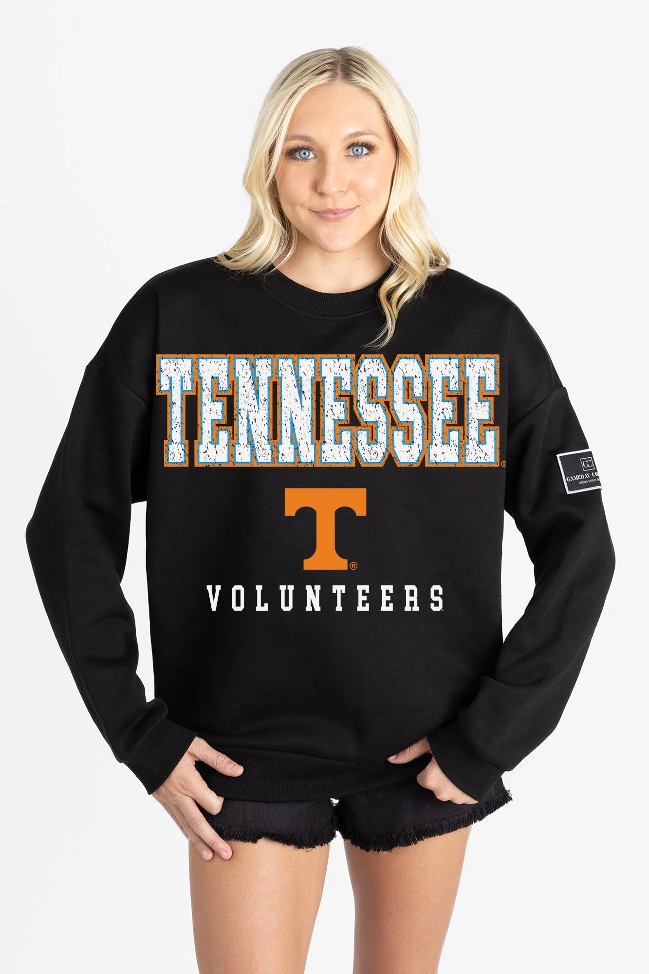 TENNESSEE VOLUNTEERS LEVEL UP BLACK LABEL PREMIUM FLEECE CREW SWEATSHIRT - Image 6