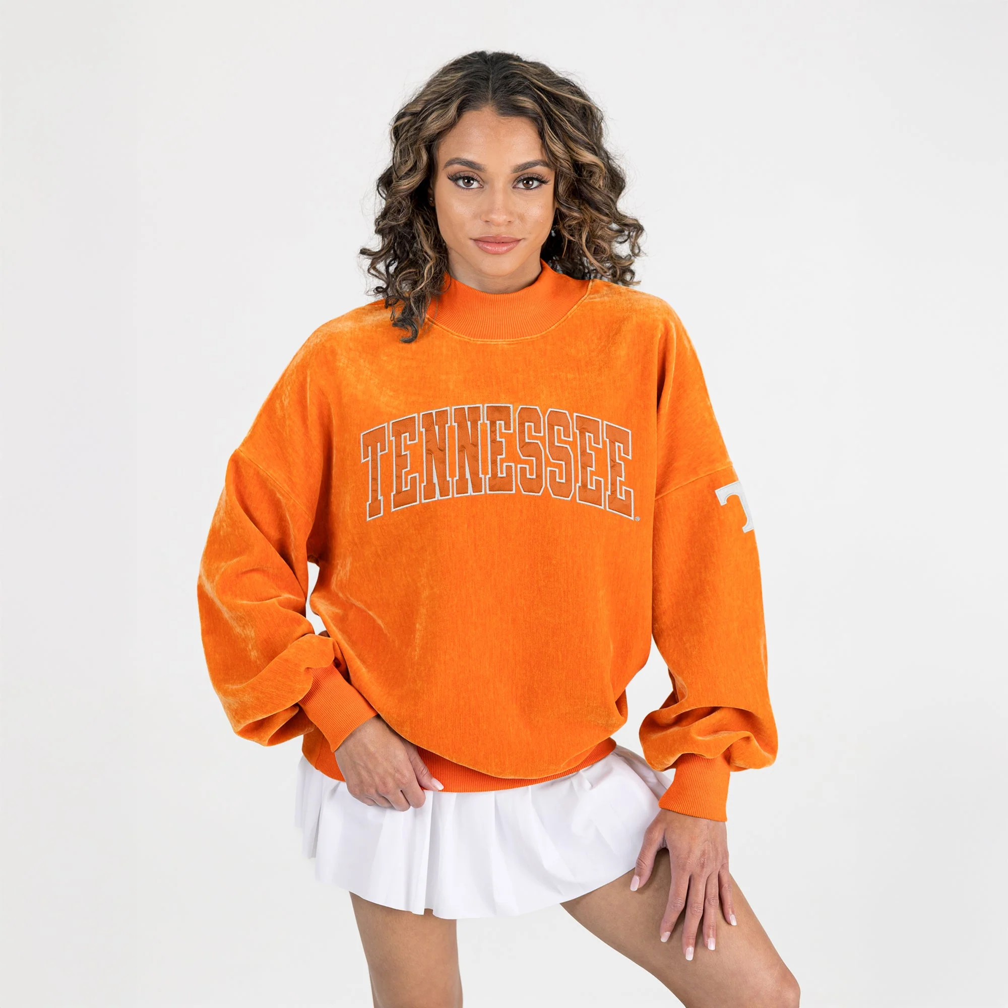 TENNESSEE VOLUNTEERS MAKE A MOVE MOCK NECK CHENILLE PULLOVER - Image 5