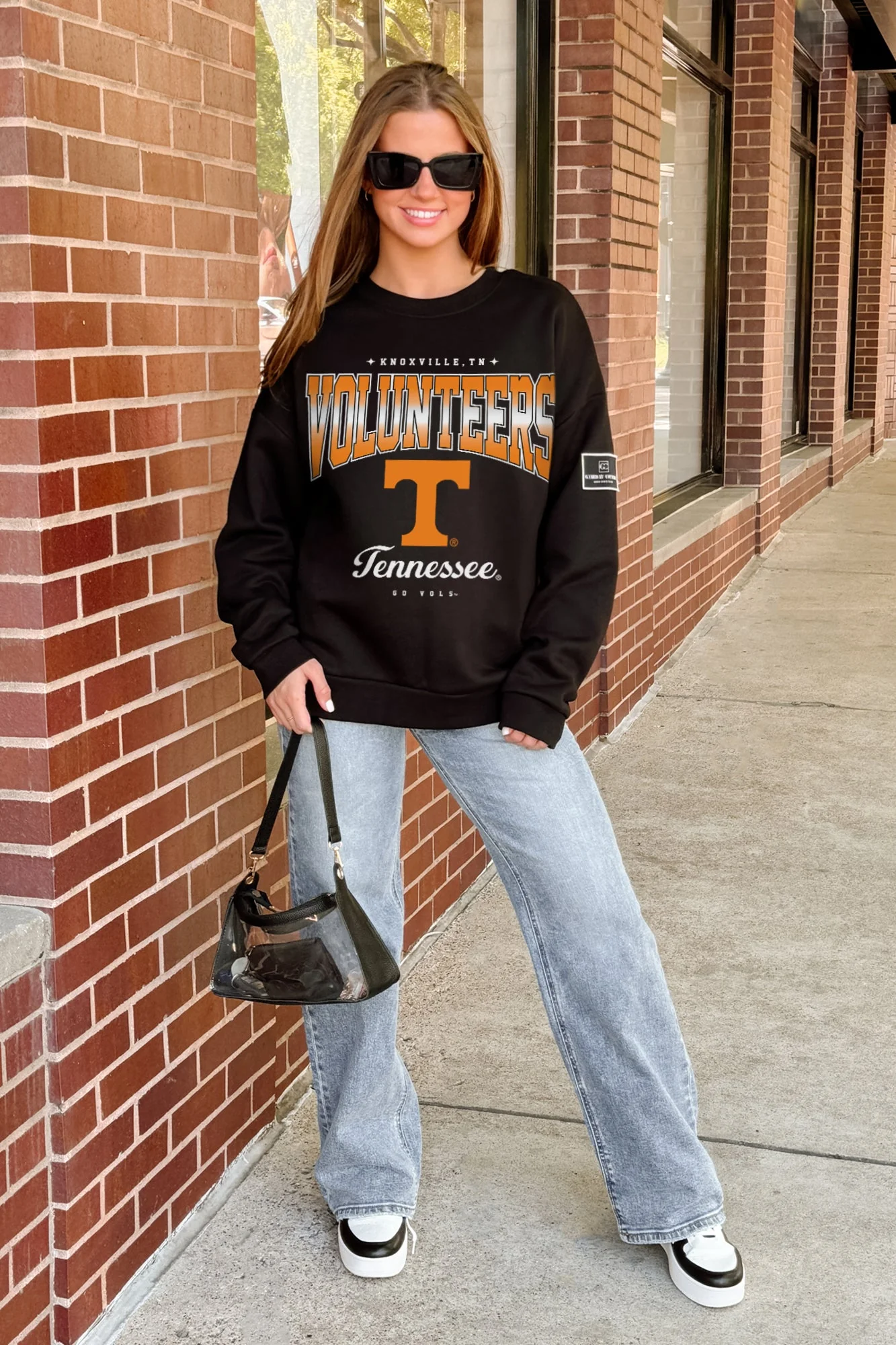 TENNESSEE VOLUNTEERS POWERHOUSE PLAY BLACK LABEL PREMIUM FLEECE CREW SWEATSHIRT