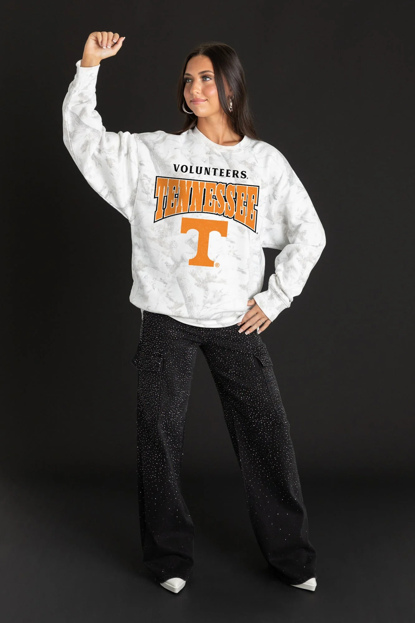 TENNESSEE VOLUNTEERS RALLY READY PREMIUM DROP SHOULDER CAMO PULLOVER - Image 3