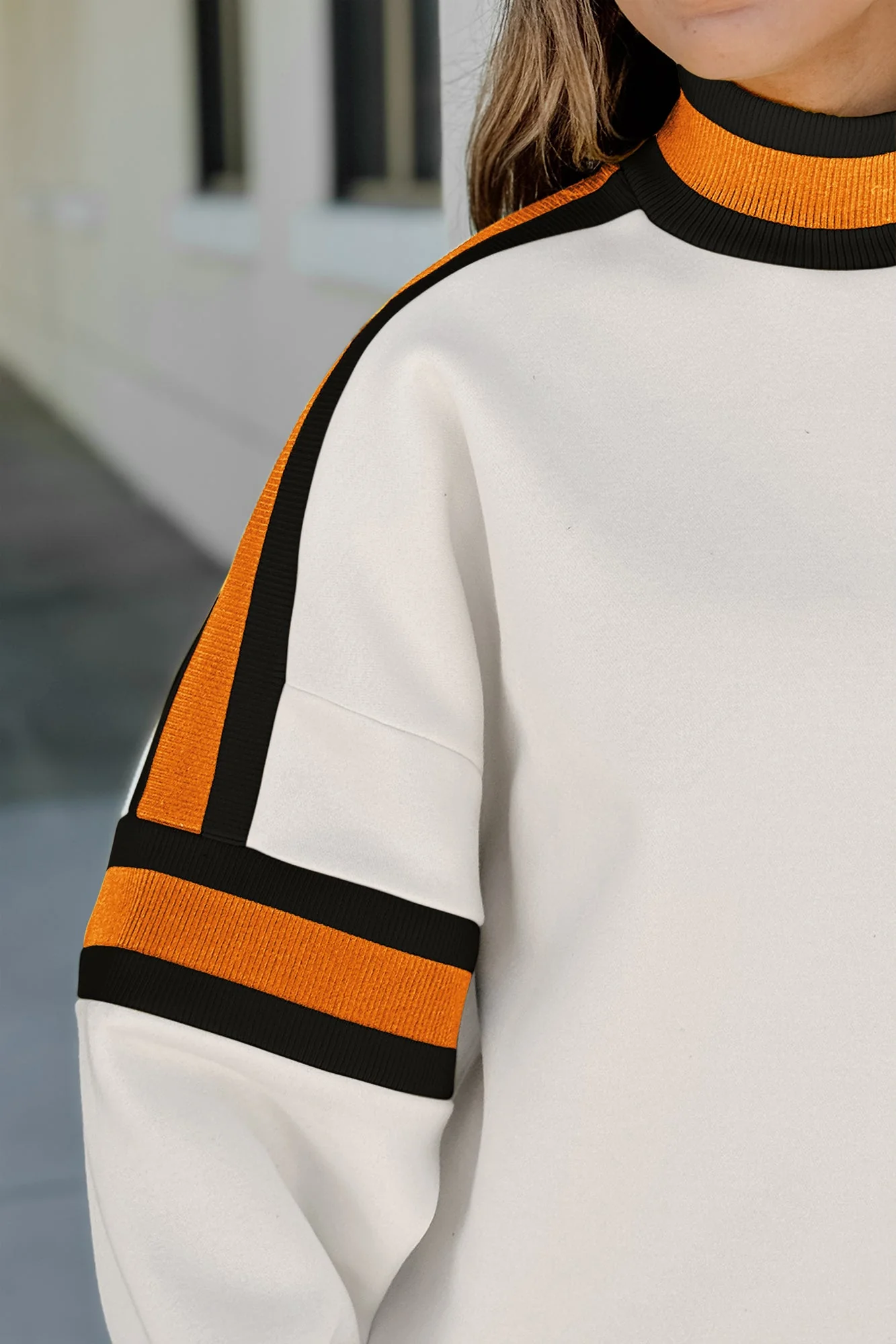 TENNESSEE VOLUNTEERS VIVID MOTION COLORBLOCK TURTLENECK PULLOVER IN BLACK/TENNESSEE ORANGE - Image 5