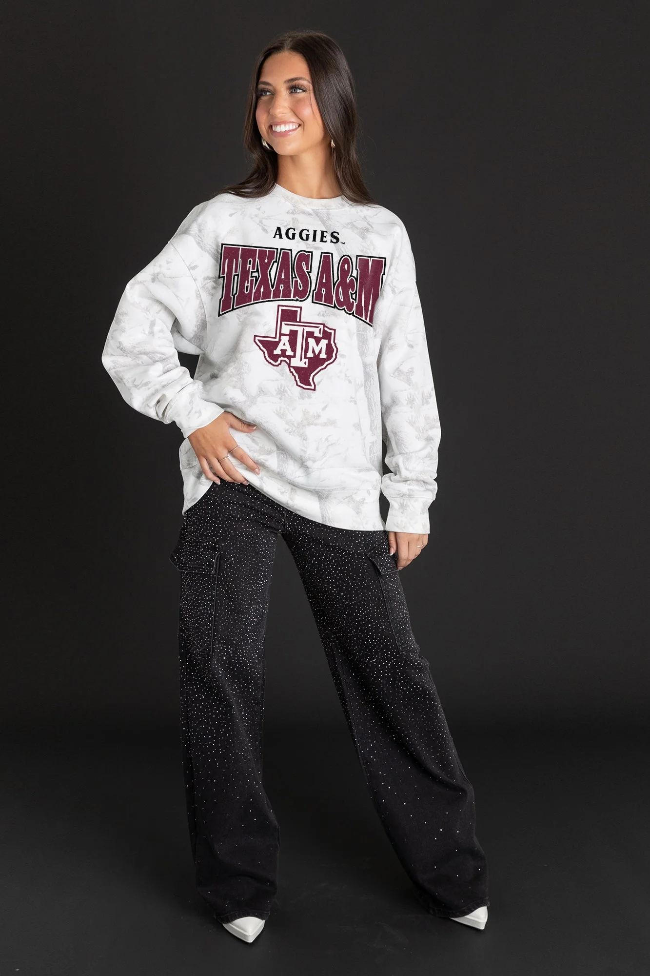 TEXAS A&M AGGIES RALLY READY PREMIUM DROP SHOULDER CAMO PULLOVER - Image 4