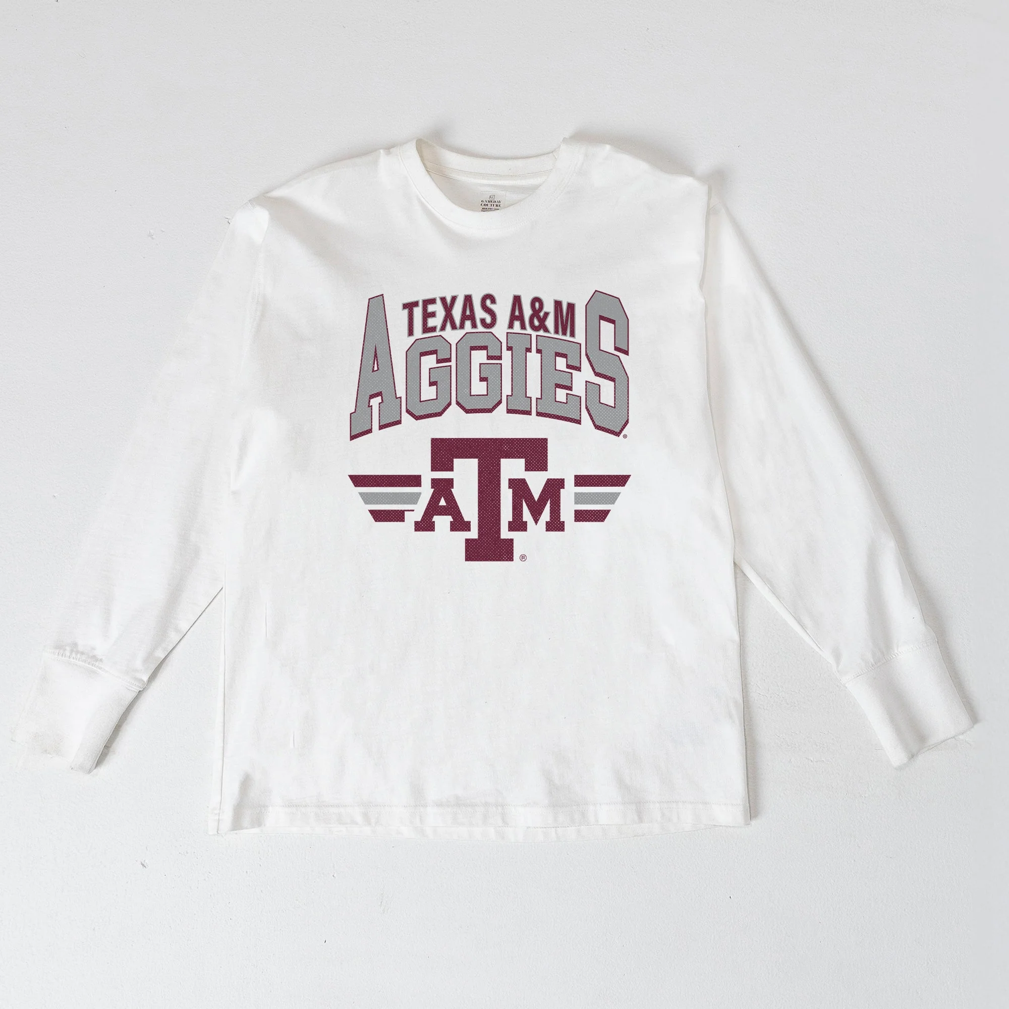 TEXAS A&M AGGIES SWIFT STRIKE ESSENTIAL RELAXED FIT LONG SLEEVE TEE