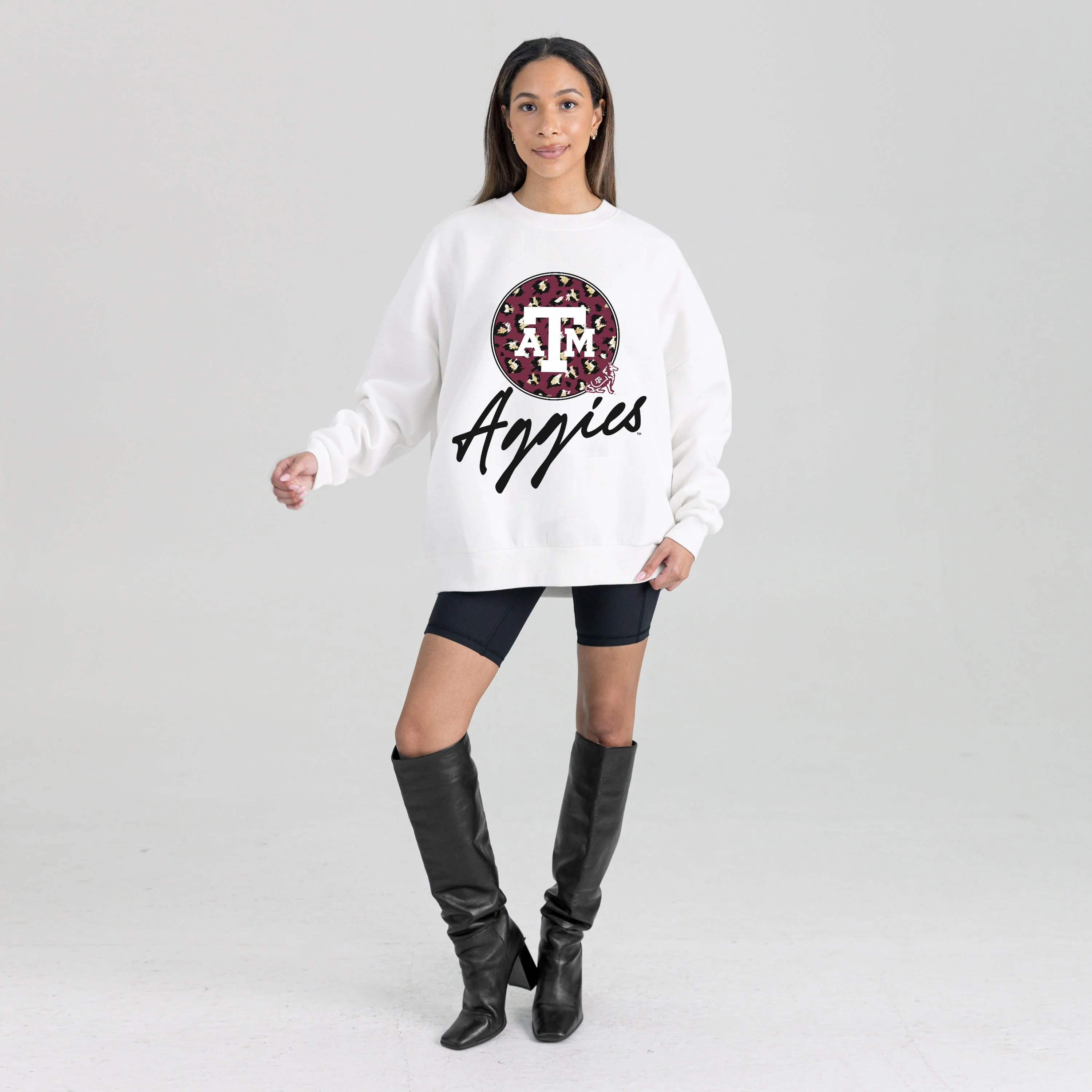 TEXAS A&M AGGIES WILD BREAKTHROUGH PREMIUM FLEECE CREWNECK PULLOVER - Image 6