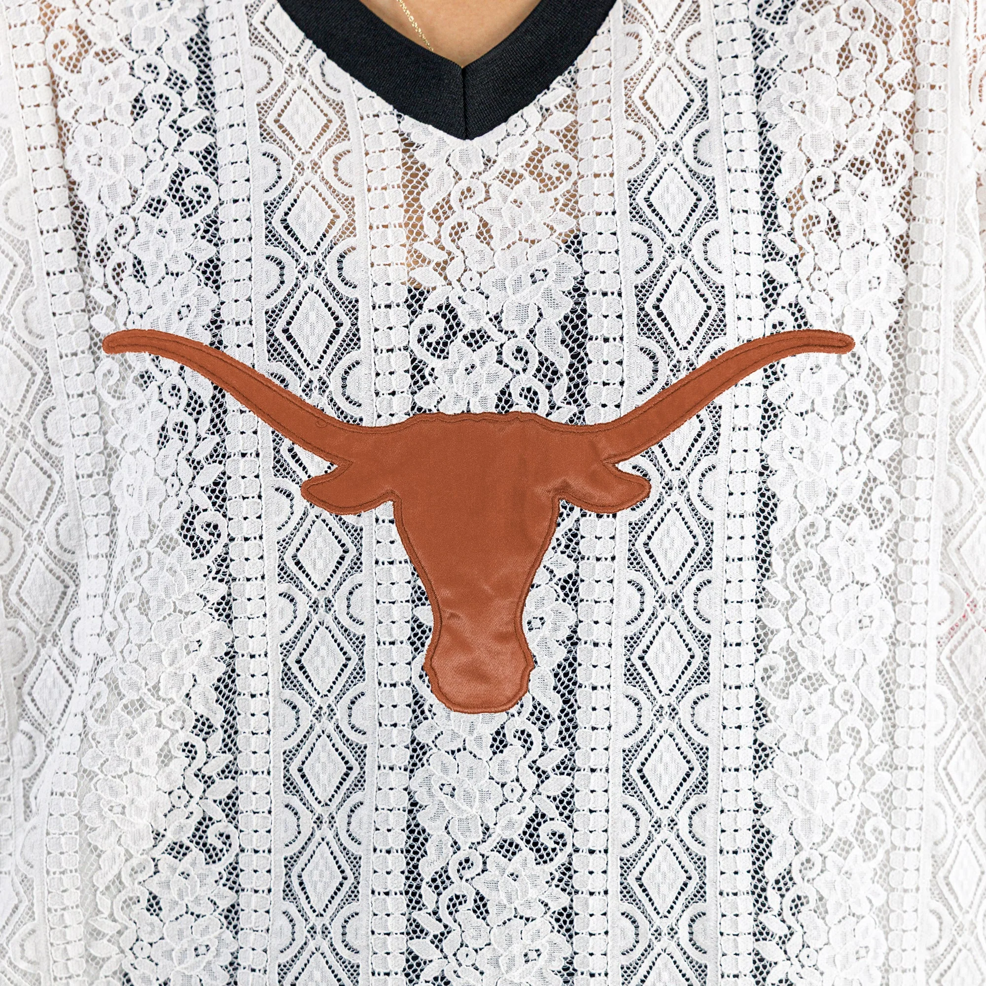 TEXAS LONGHORNS HIGH NOTE LACE FASHION JERSEY - Image 10
