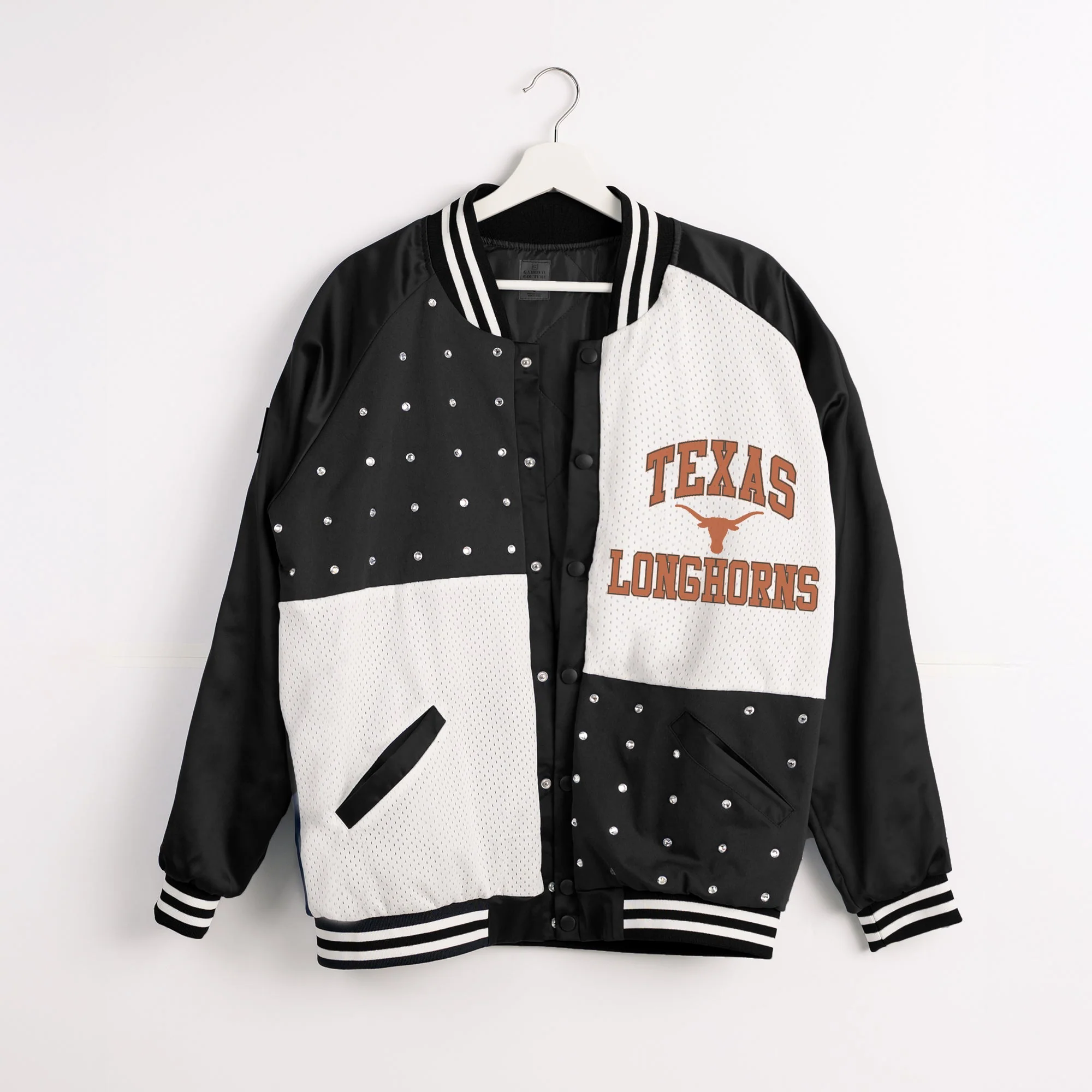 TEXAS LONGHORNS REFINED RIVALRY THROWBACK VARSITY BOMBER JACKET - Image 8