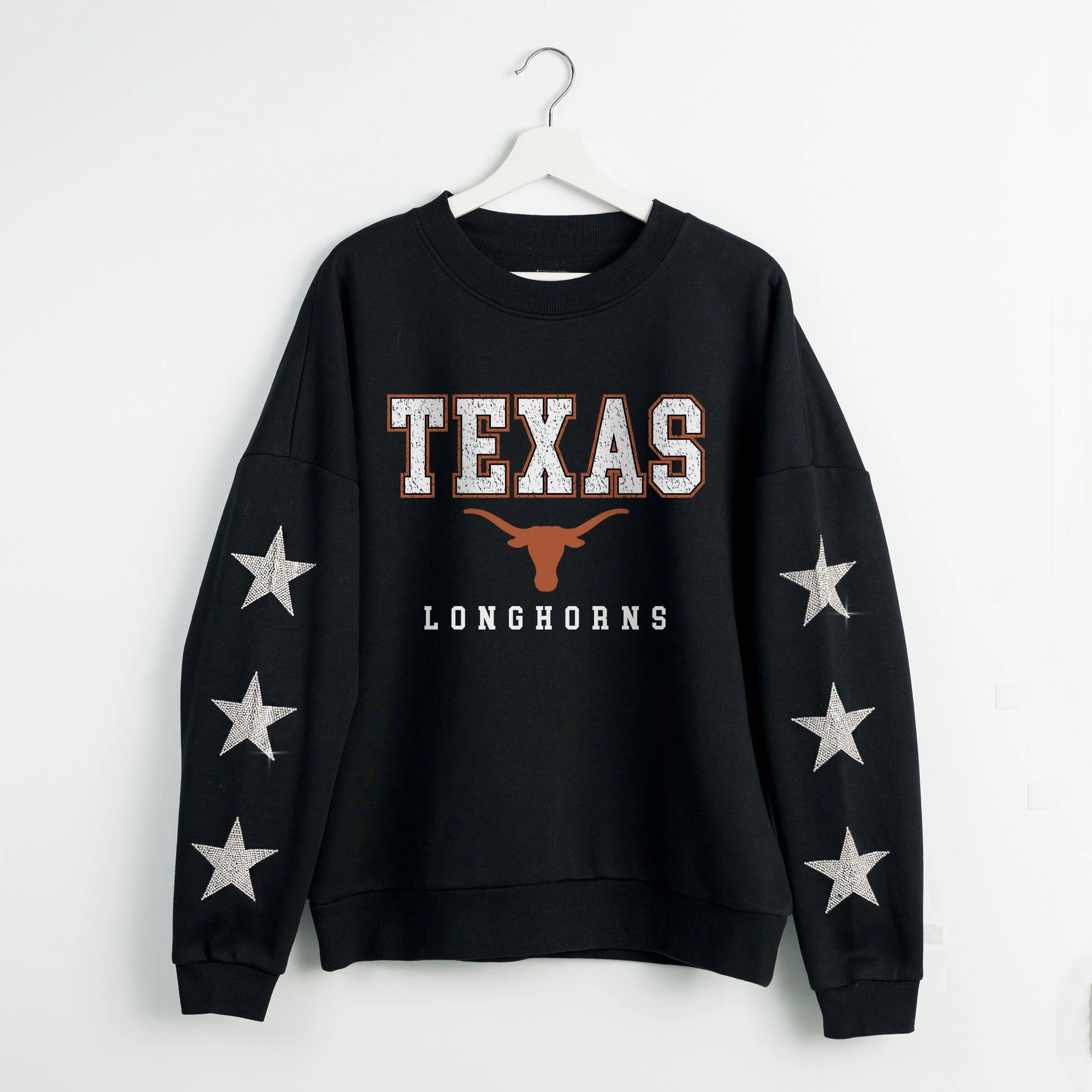 TEXAS LONGHORNS VELOCITY STAR EMBELLISHED CREW SWEATSHIRT - Image 8
