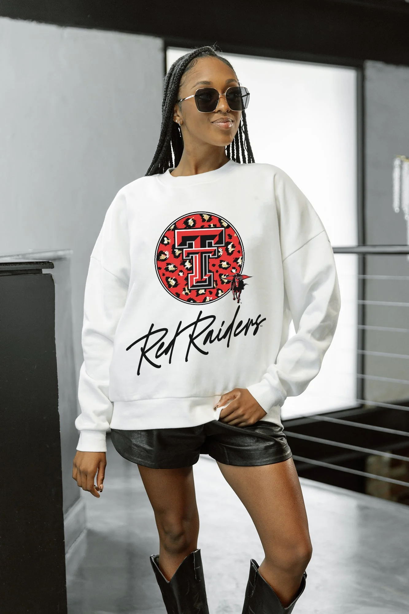 TEXAS TECH RED RAIDERS WILD BREAKTHROUGH PREMIUM FLEECE CREWNECK PULLOVER - Image 3