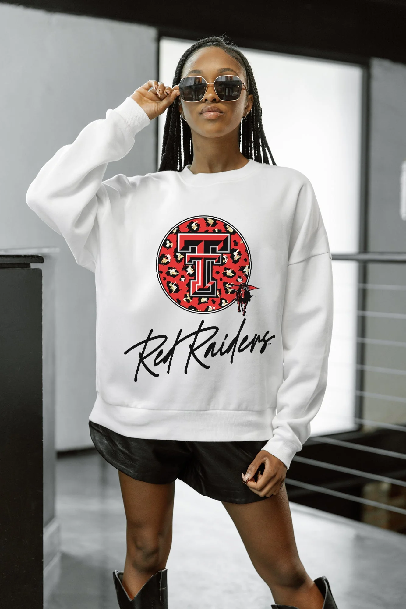 TEXAS TECH RED RAIDERS WILD BREAKTHROUGH PREMIUM FLEECE CREWNECK PULLOVER - Image 4