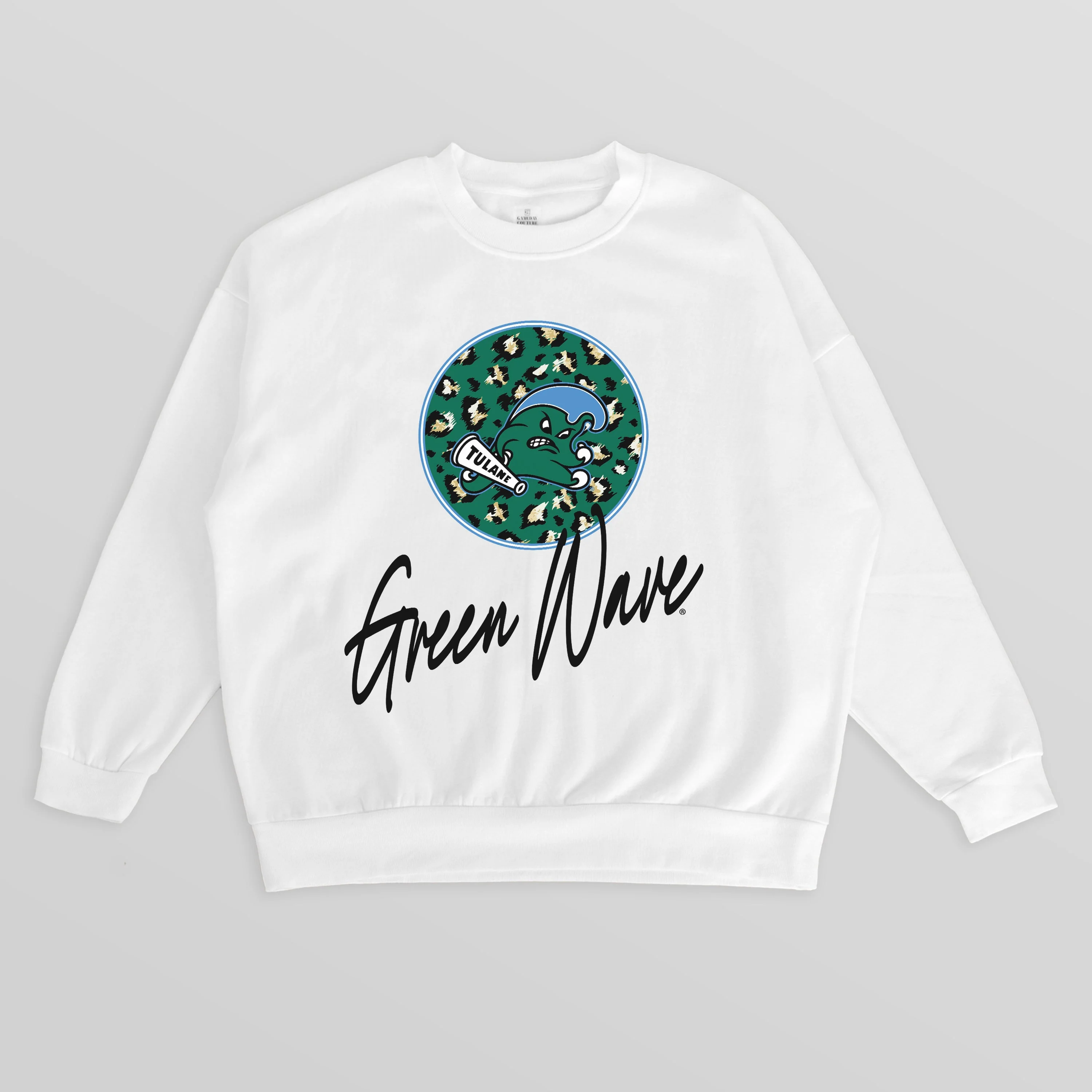 TULANE GREEN WAVE WILD BREAKTHROUGH PREMIUM FLEECE CREWNECK PULLOVER - Image 8
