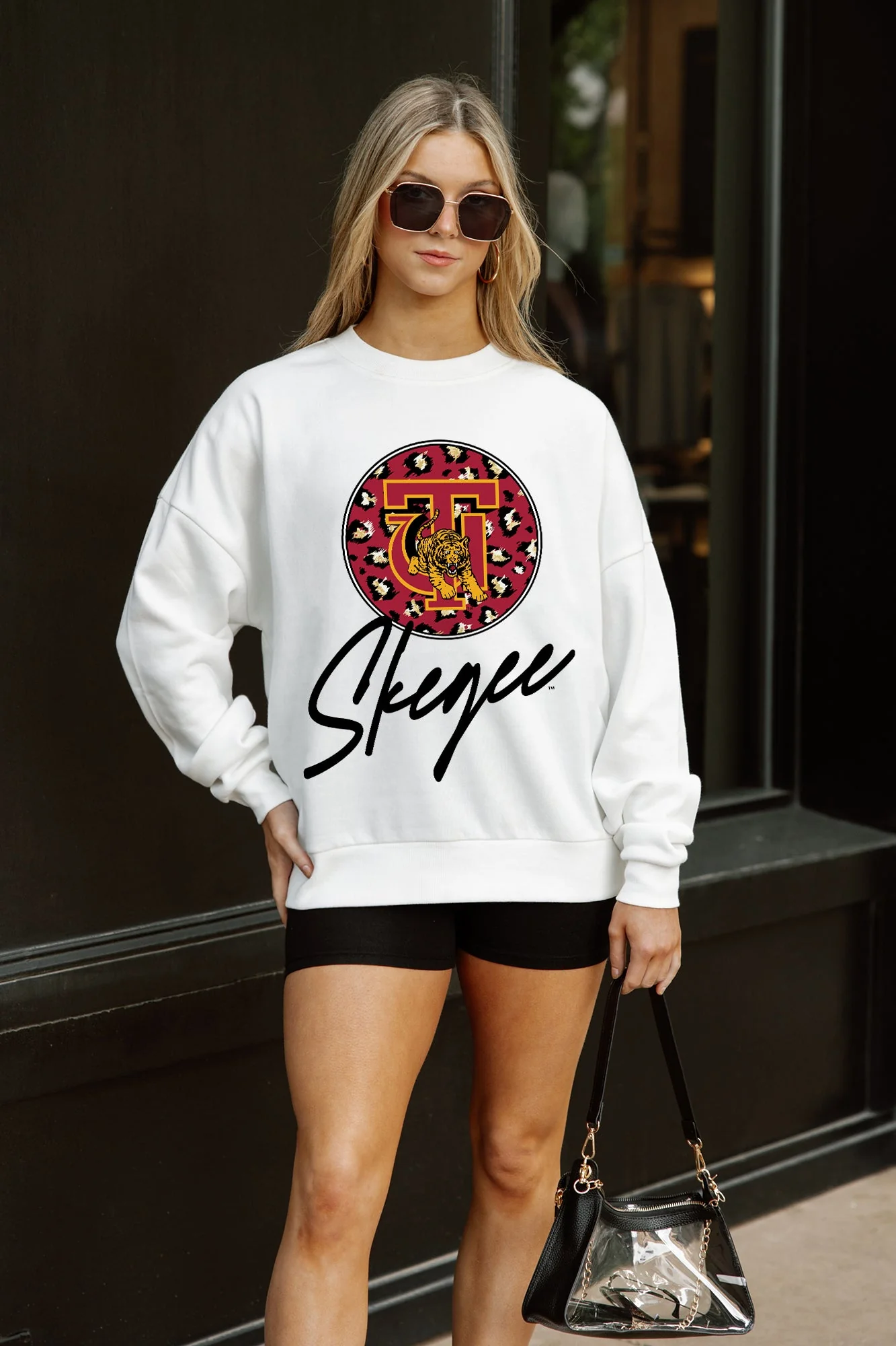 TUSKEGEE GOLDEN TIGERS WILD BREAKTHROUGH PREMIUM FLEECE CREWNECK PULLOVER