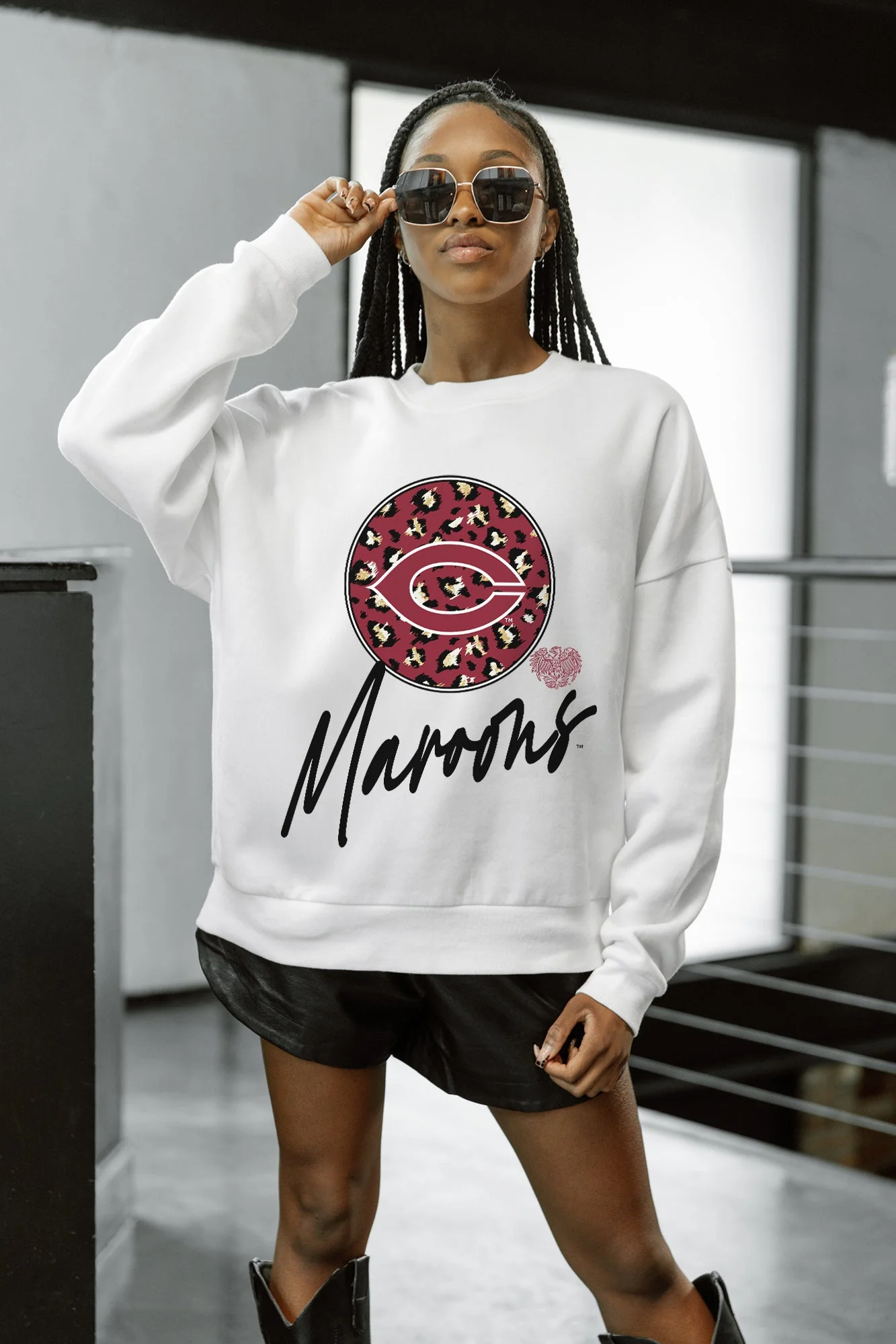 U CHICAGO MAROONS WILD BREAKTHROUGH PREMIUM FLEECE CREWNECK PULLOVER - Image 4