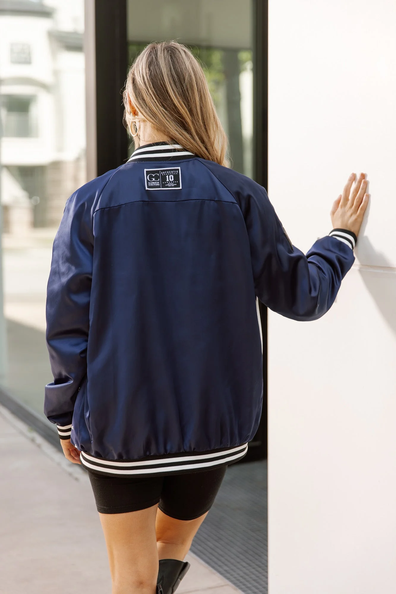 UCLA BRUINS INNER DRIVE THROWBACK VARSITY BOMBER JACKET - Image 4