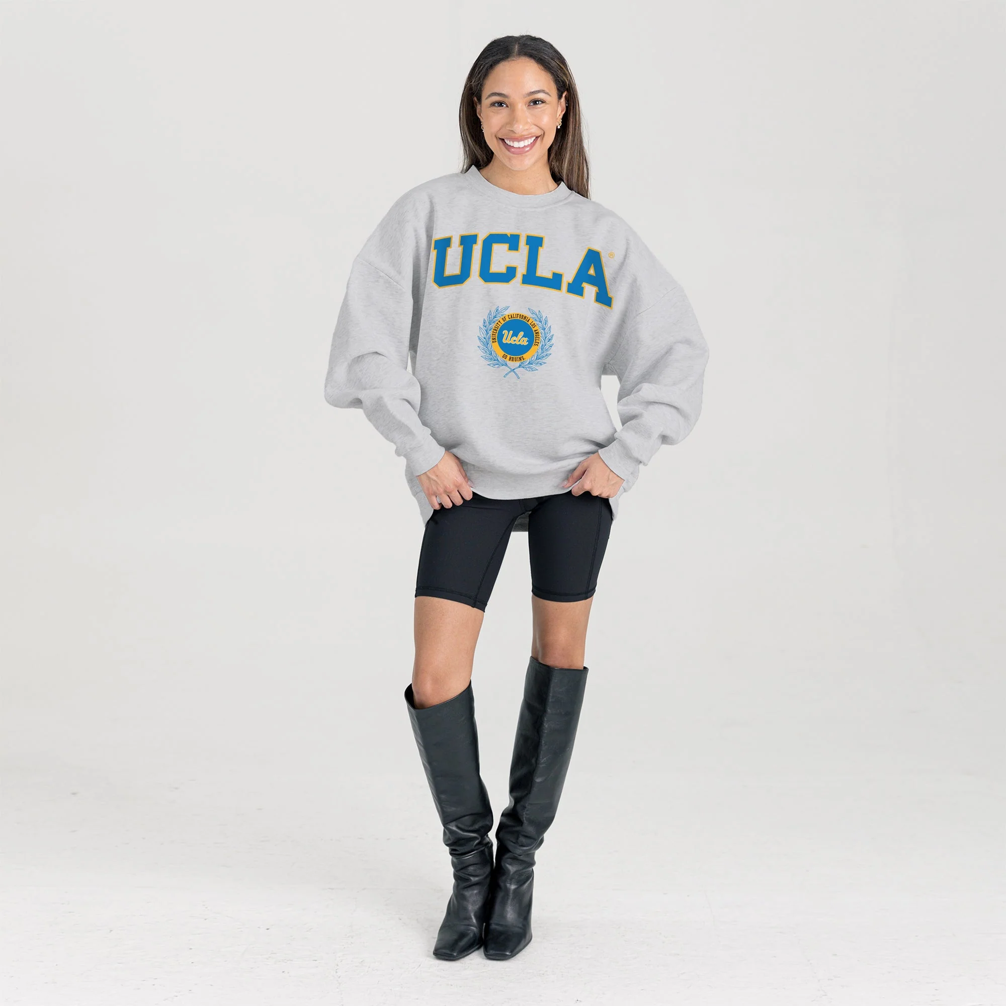 UCLA BRUINS TRADITION REFINED PREMIUM FLEECE CREWNECK PULLOVER - Image 5