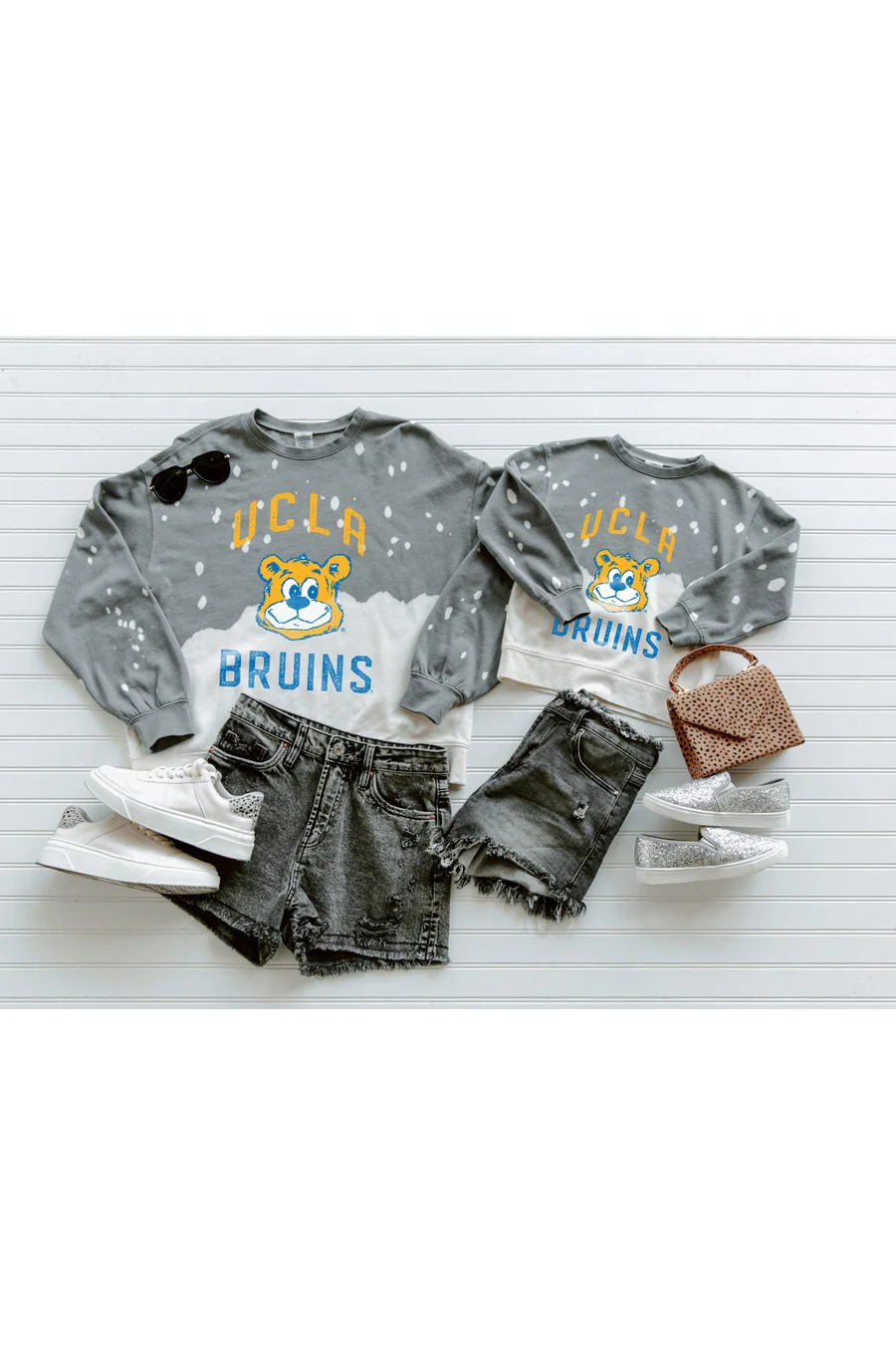 UCLA BRUINS Upcycle And Vintage Faded Wash Pullover - Image 3