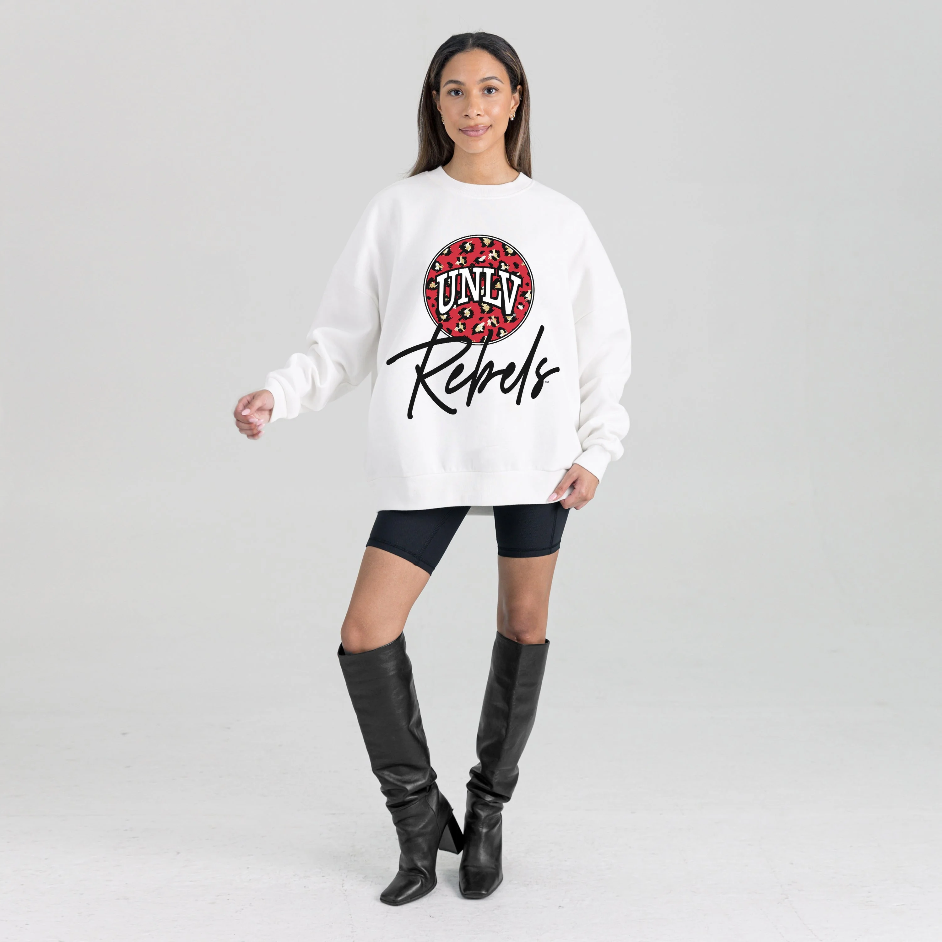 UNLV REBELS WILD BREAKTHROUGH PREMIUM FLEECE CREWNECK PULLOVER - Image 6