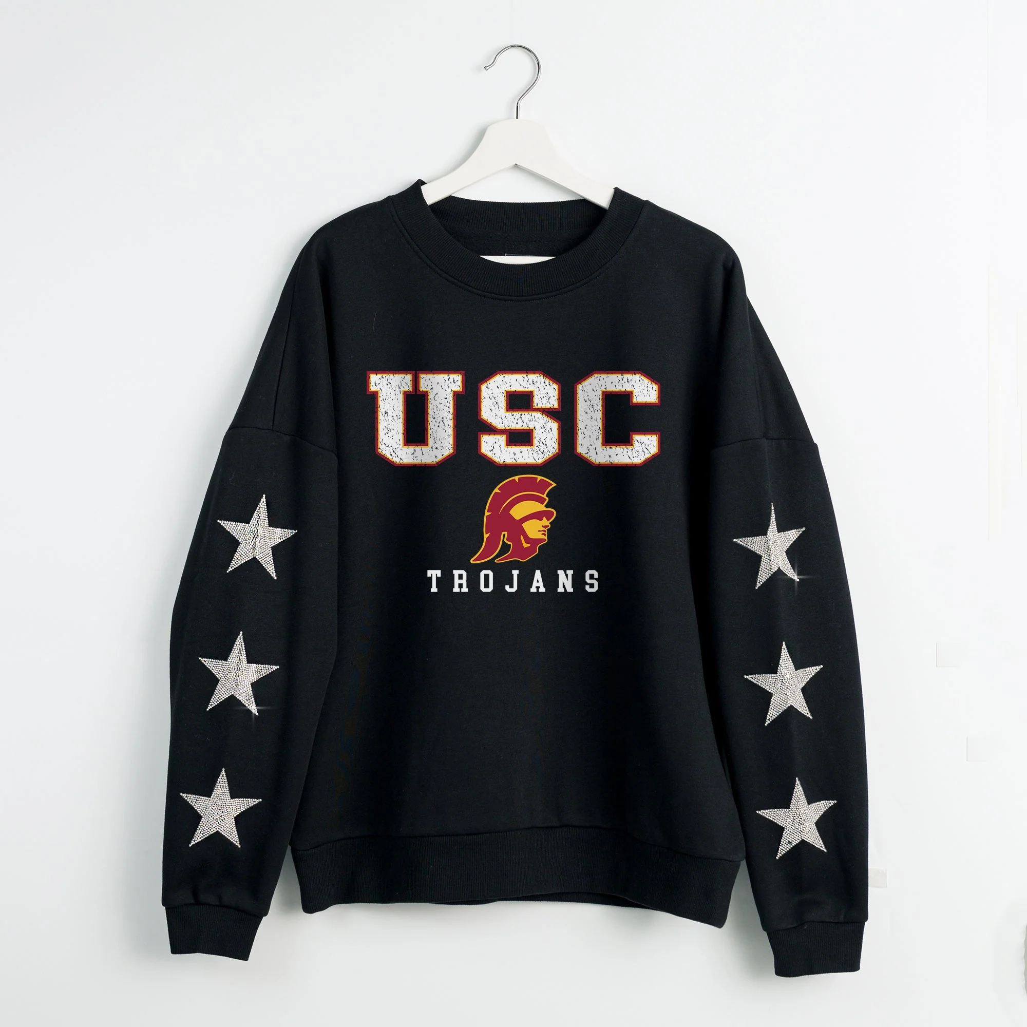 USC TROJANS VELOCITY STAR EMBELLISHED CREW SWEATSHIRT - Image 8