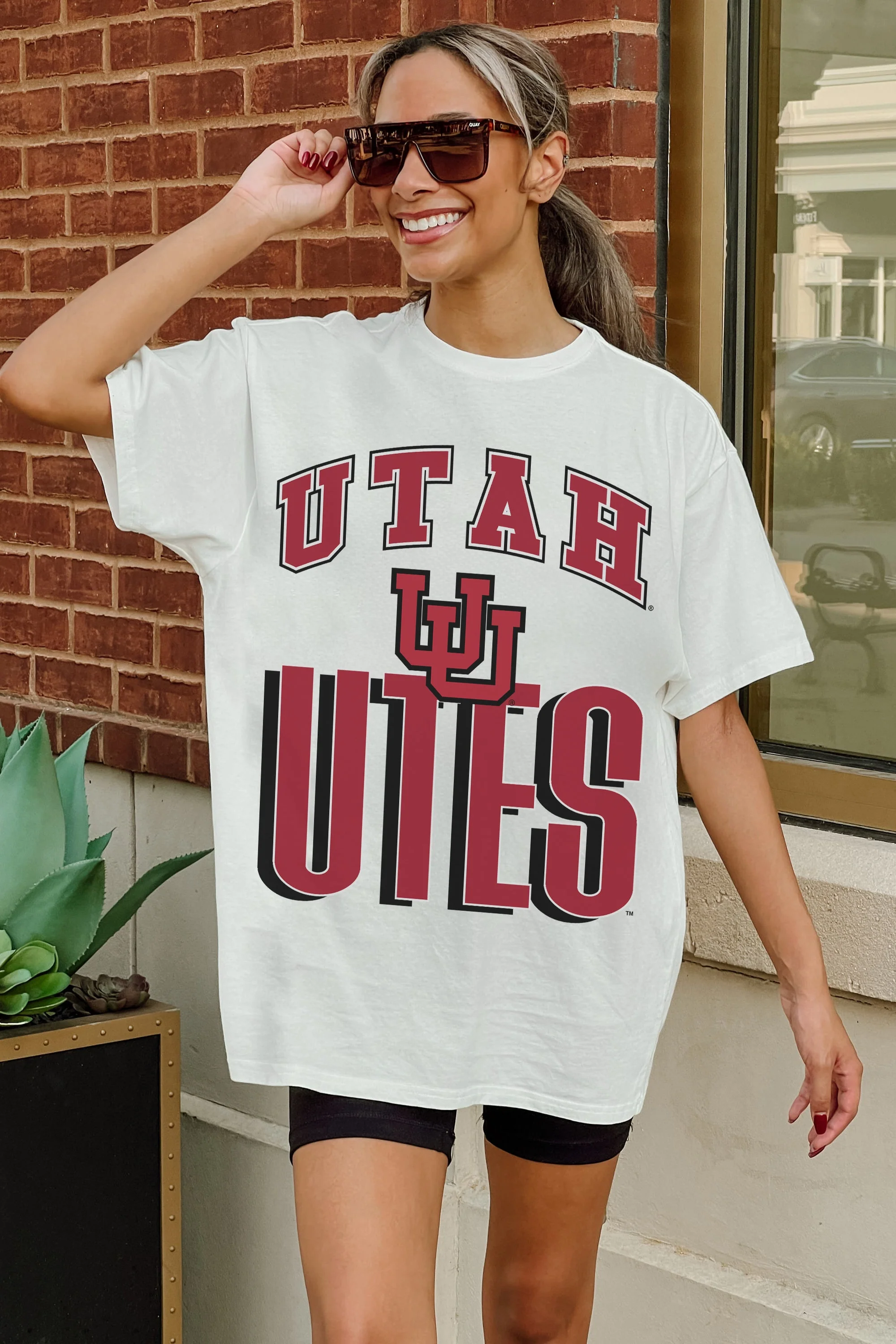 UTAH UTES FIERCE FOCUS WASHED RELAXED FIT TEE - Image 2