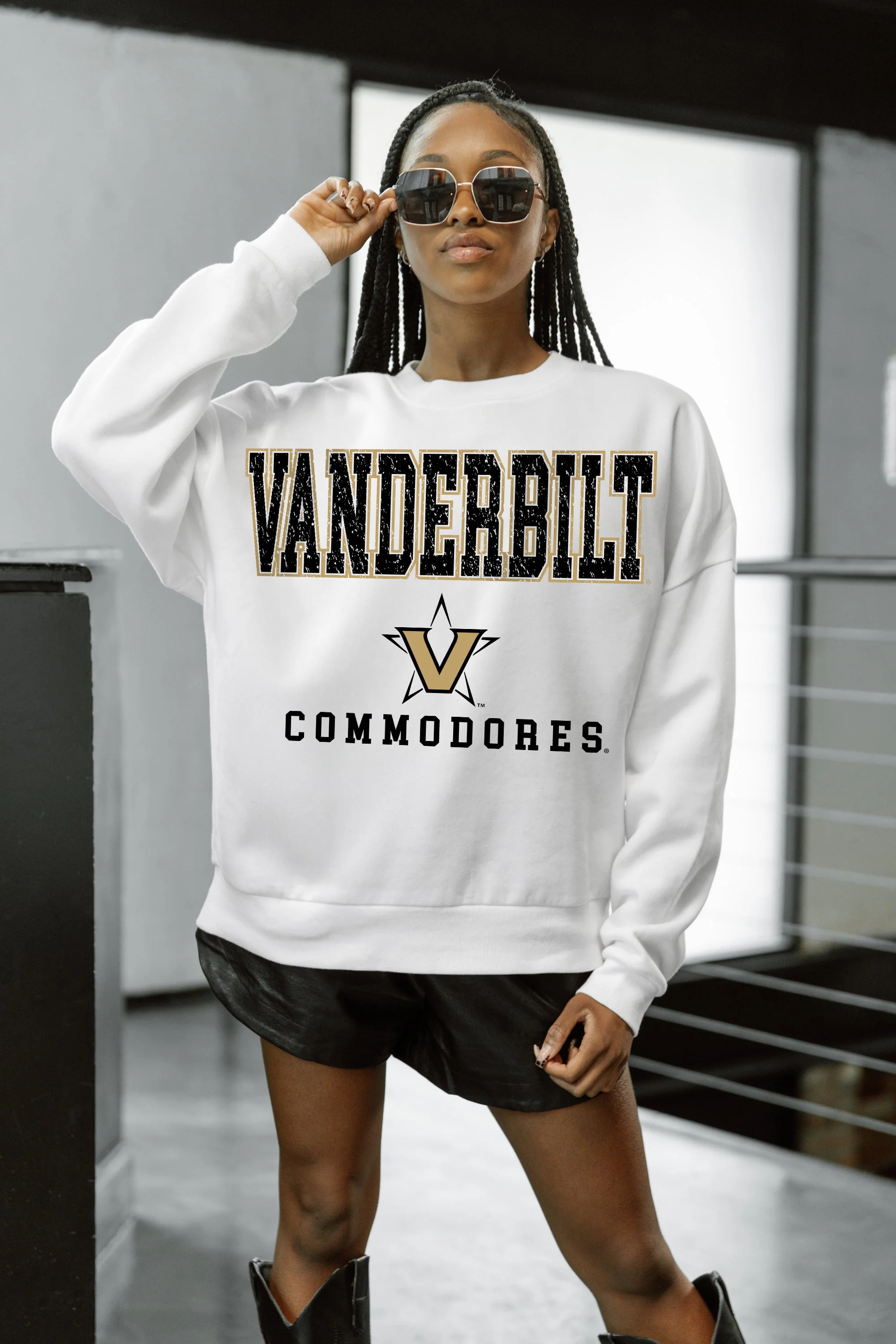 VANDERBILT COMMODORES FREESTYLE PREMIUM FLEECE CREWNECK PULLOVER - Image 3