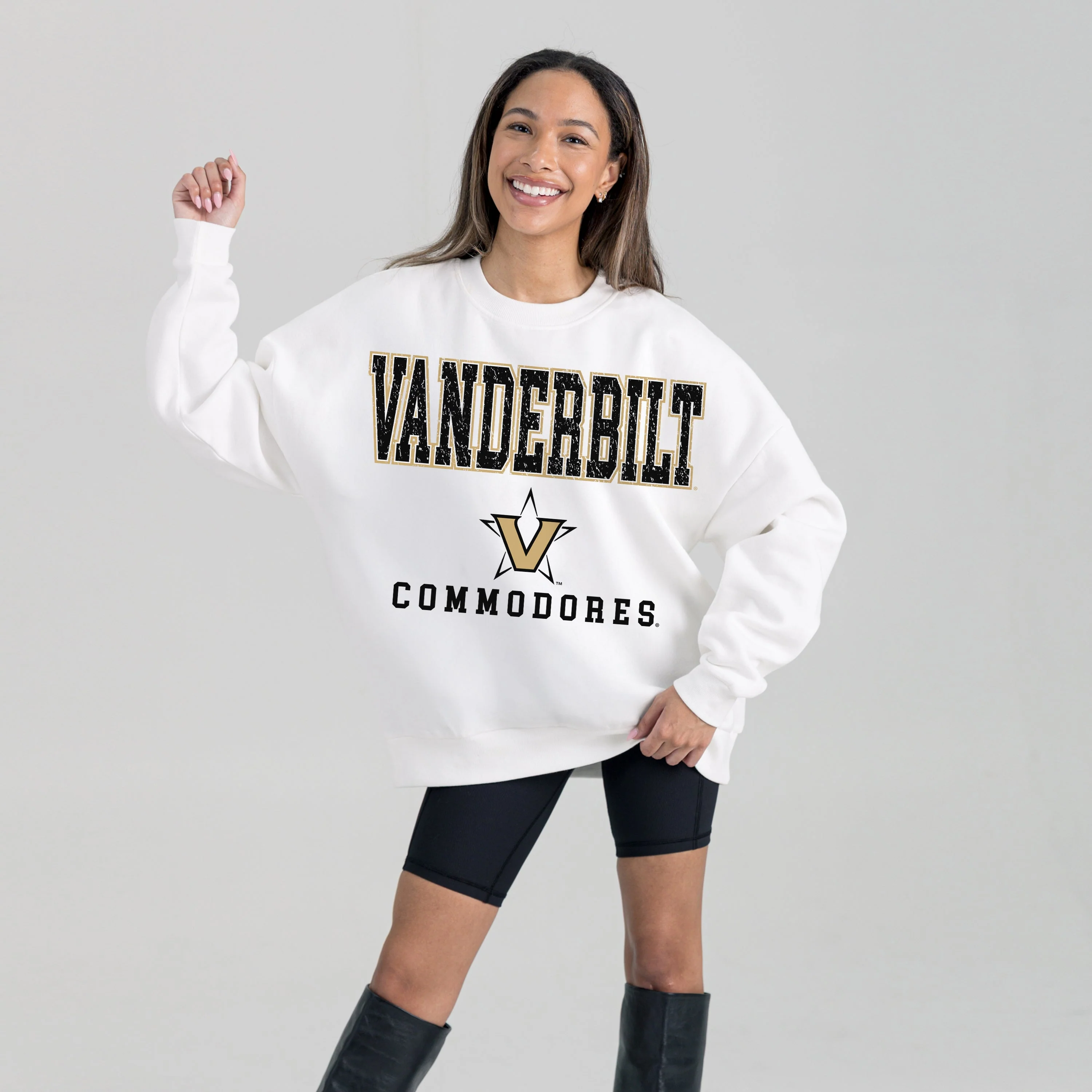 VANDERBILT COMMODORES FREESTYLE PREMIUM FLEECE CREWNECK PULLOVER - Image 4