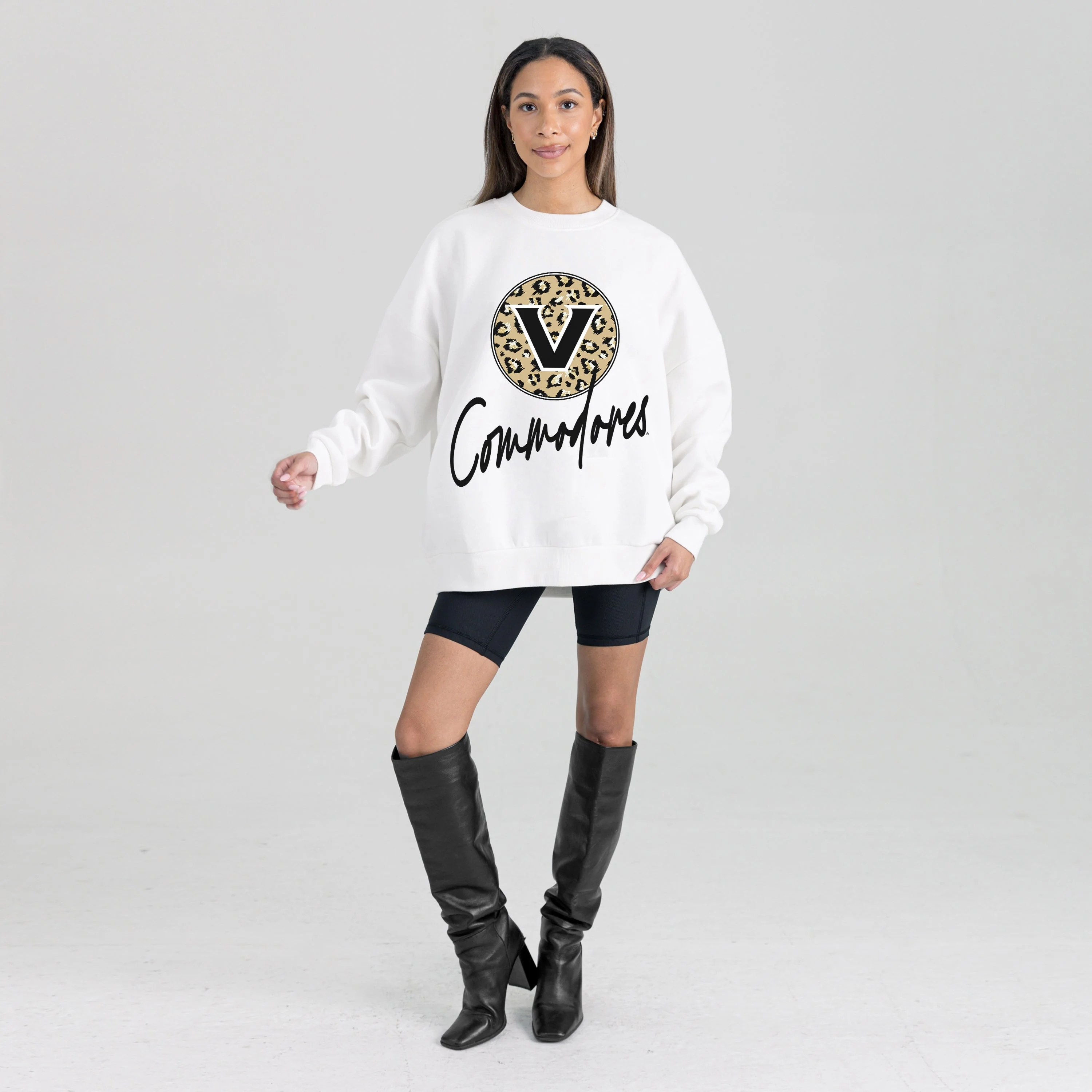VANDERBILT COMMODORES WILD BREAKTHROUGH PREMIUM FLEECE CREWNECK PULLOVER - Image 6