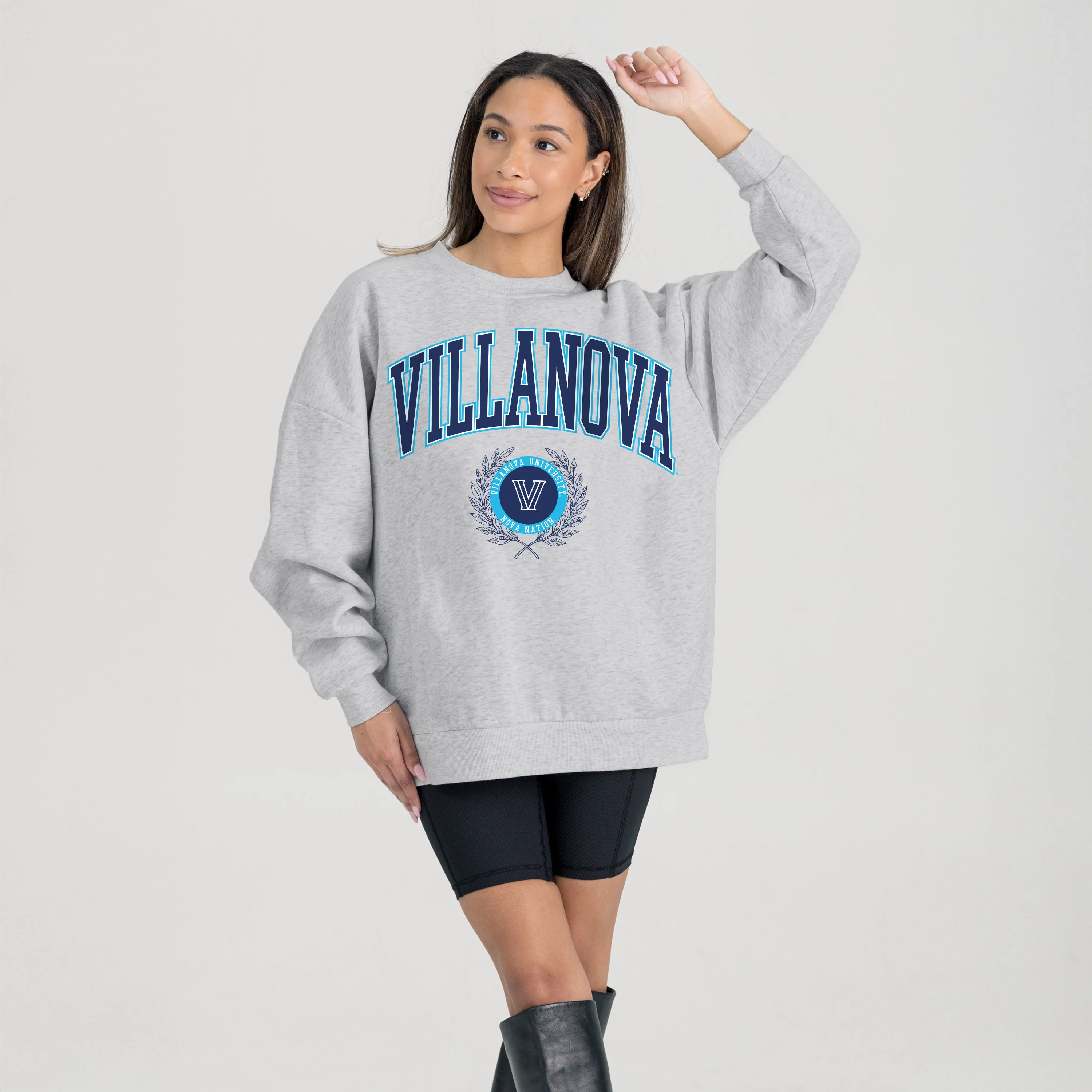VILLANOVA WILDCATS TRADITION REFINED PREMIUM FLEECE CREWNECK PULLOVER - Image 6