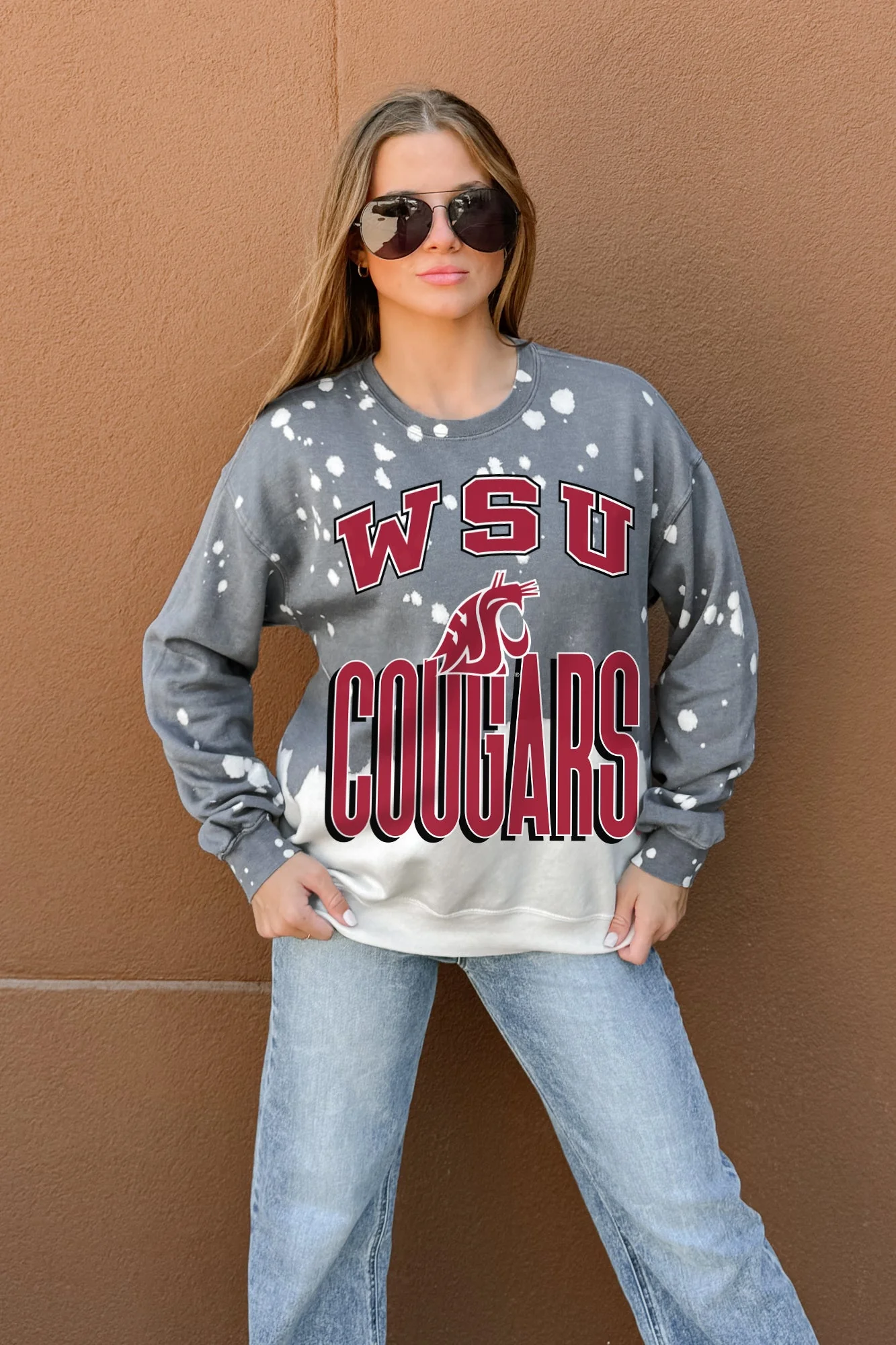 WASHINGTON STATE COUGARS ARCH RIVALS LONG-SLEEVE FRENCH TERRY PULLOVER - Image 3