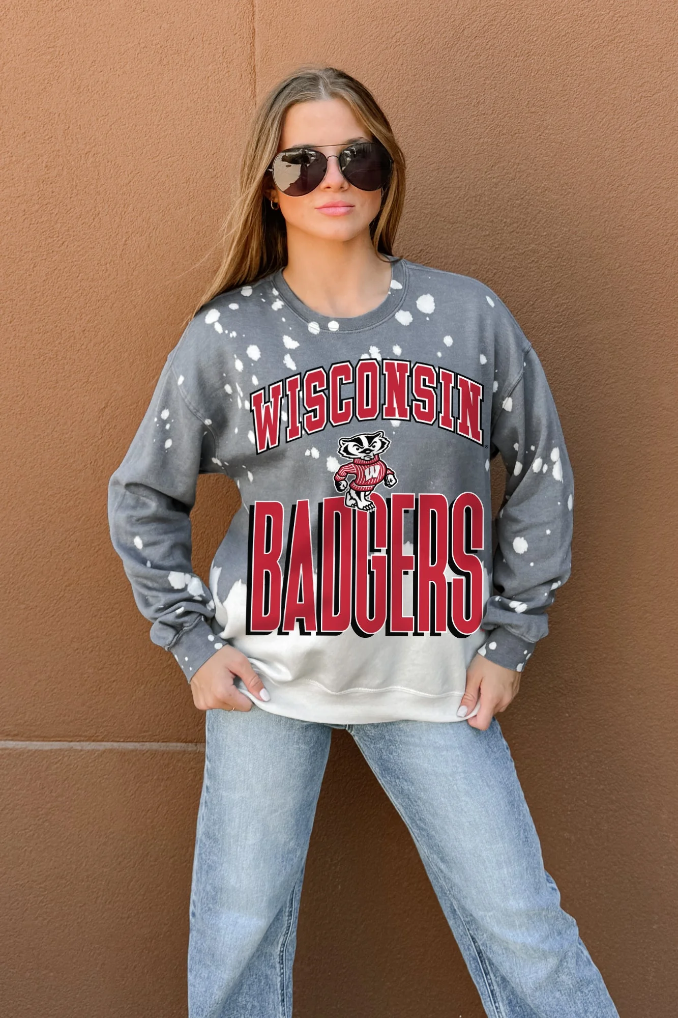 WISCONSIN BADGERS ARCH RIVALS LONG-SLEEVE FRENCH TERRY PULLOVER - Image 3