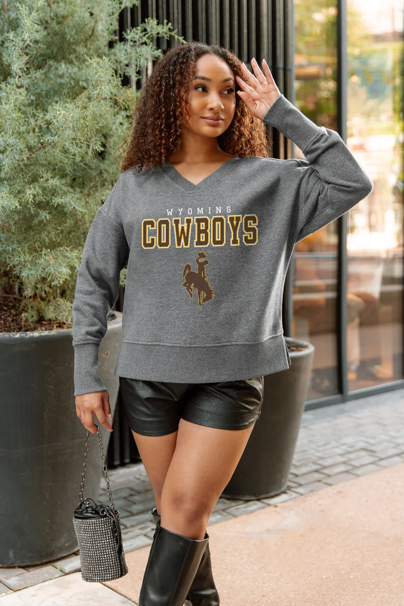 WYOMING COWBOYS MOST WANTED CLASSIC FRENCH TERRY PULLOVER - Image 5