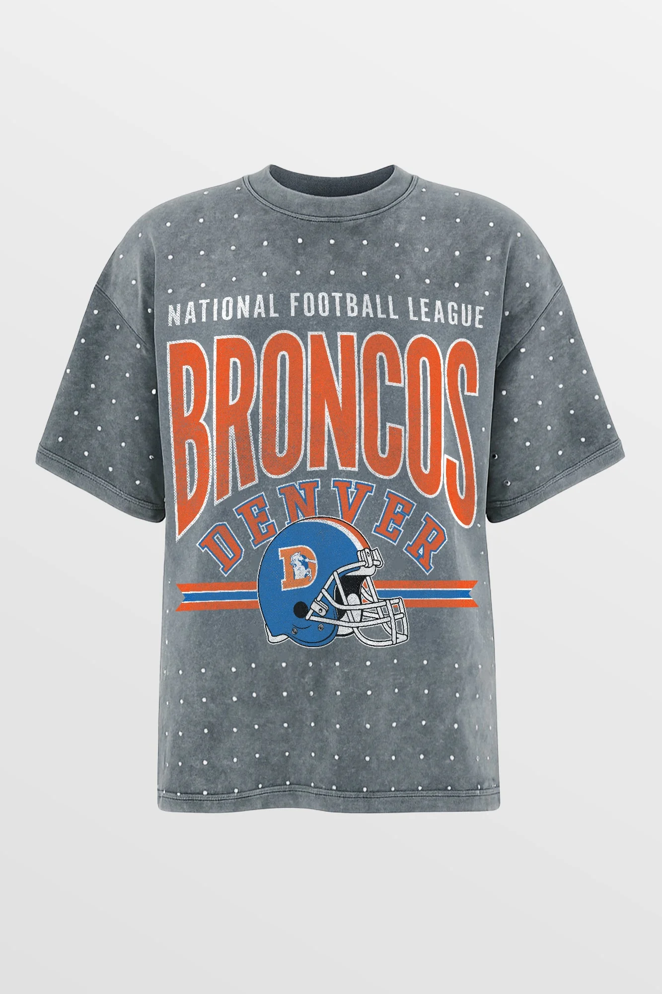 DENVER BRONCOS PRIME SHINE MINI RHINESTONE SHORT SLEEVE CLASSIC TEE BY RANDI MAHOMES - Image 4