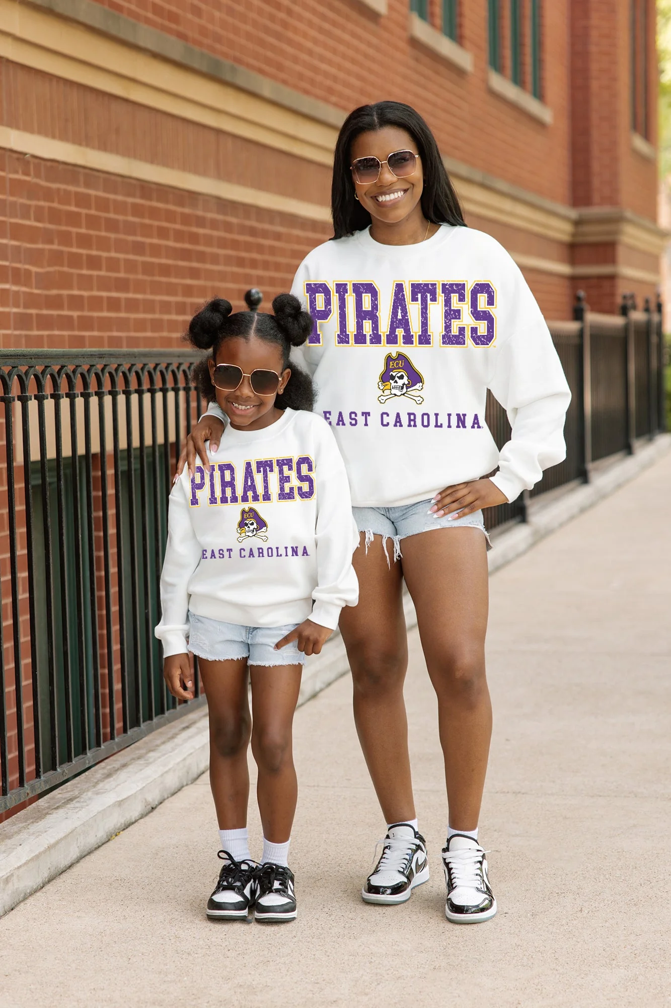 EAST CAROLINA PIRATES FREESTYLE YOUTH PREMIUM FLEECE SWEATSHIRT - Image 2