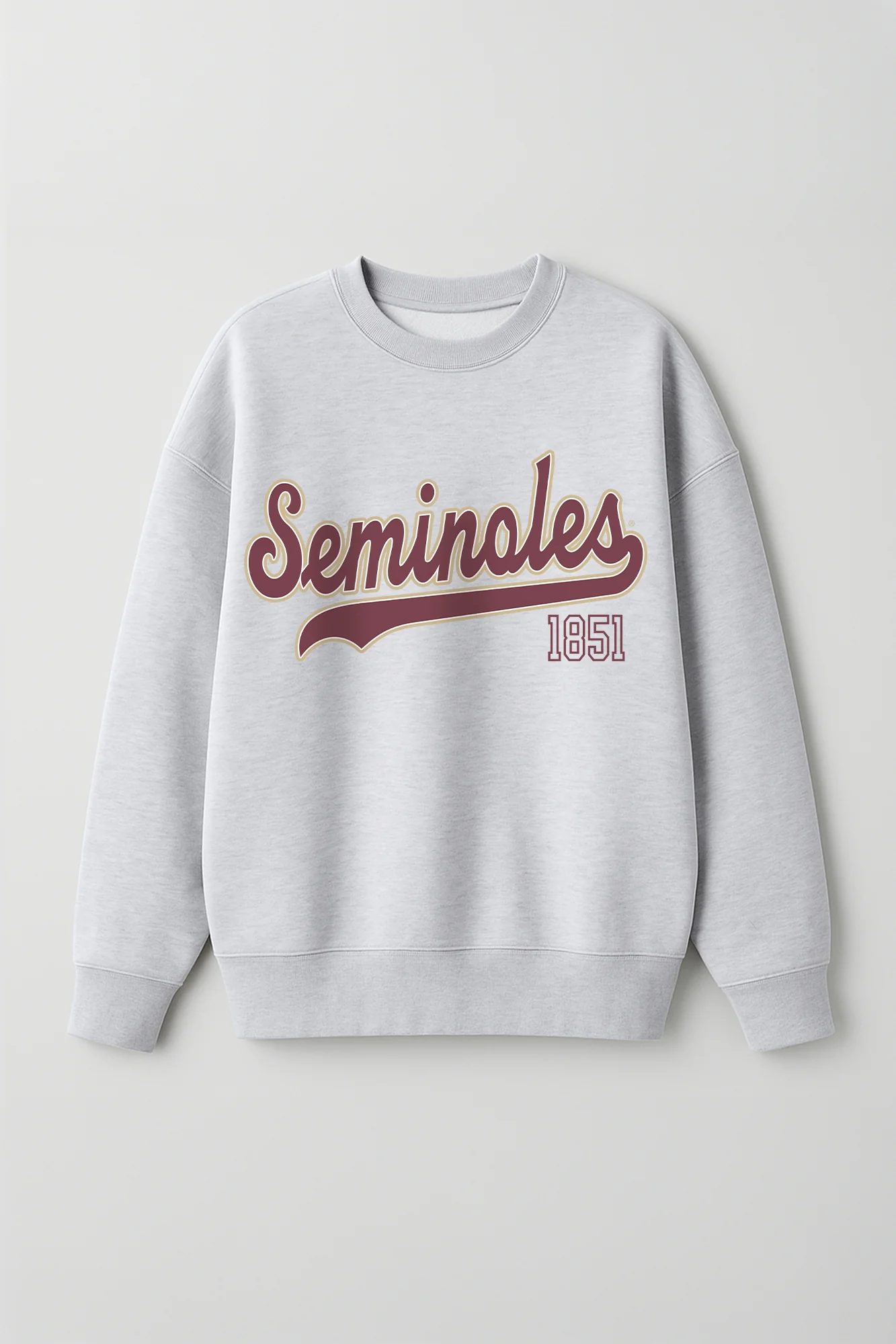 FLORIDA STATE SEMINOLES CLASSIC WIN PREMIUM FLEECE CREWNECK PULLOVER - Image 6